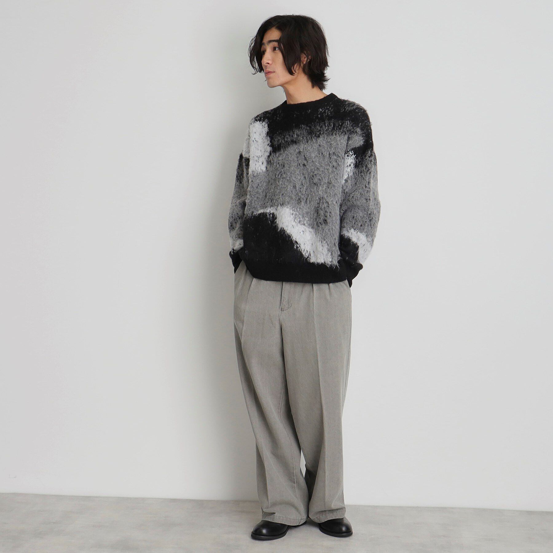 THE SHOP TK「グラデーションシャギーニット ビッグシルエット」|ニット・セーター|