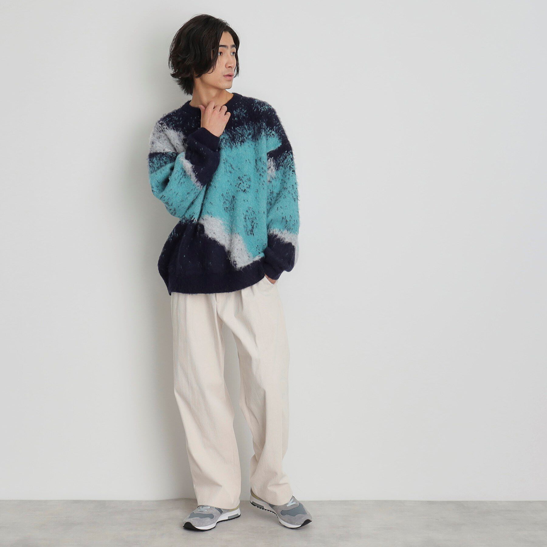 THE SHOP TK「グラデーションシャギーニット ビッグシルエット」|ニット・セーター|