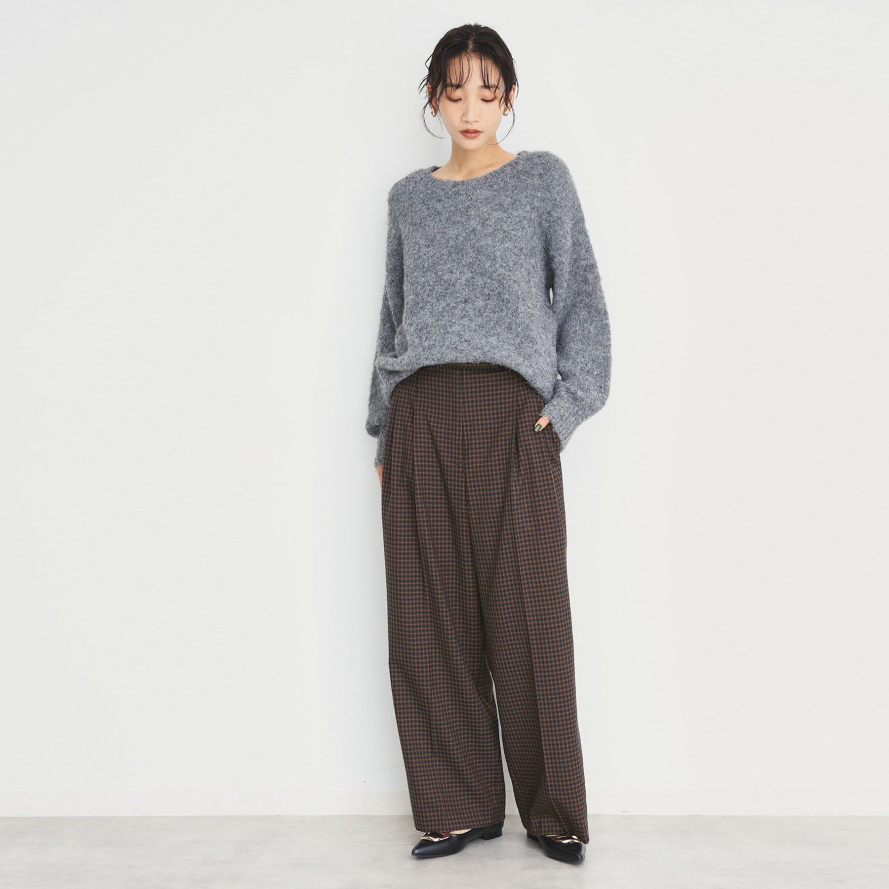 THE SHOP TK「【洗えるパンツ】裏起毛タックワイド」|その他|