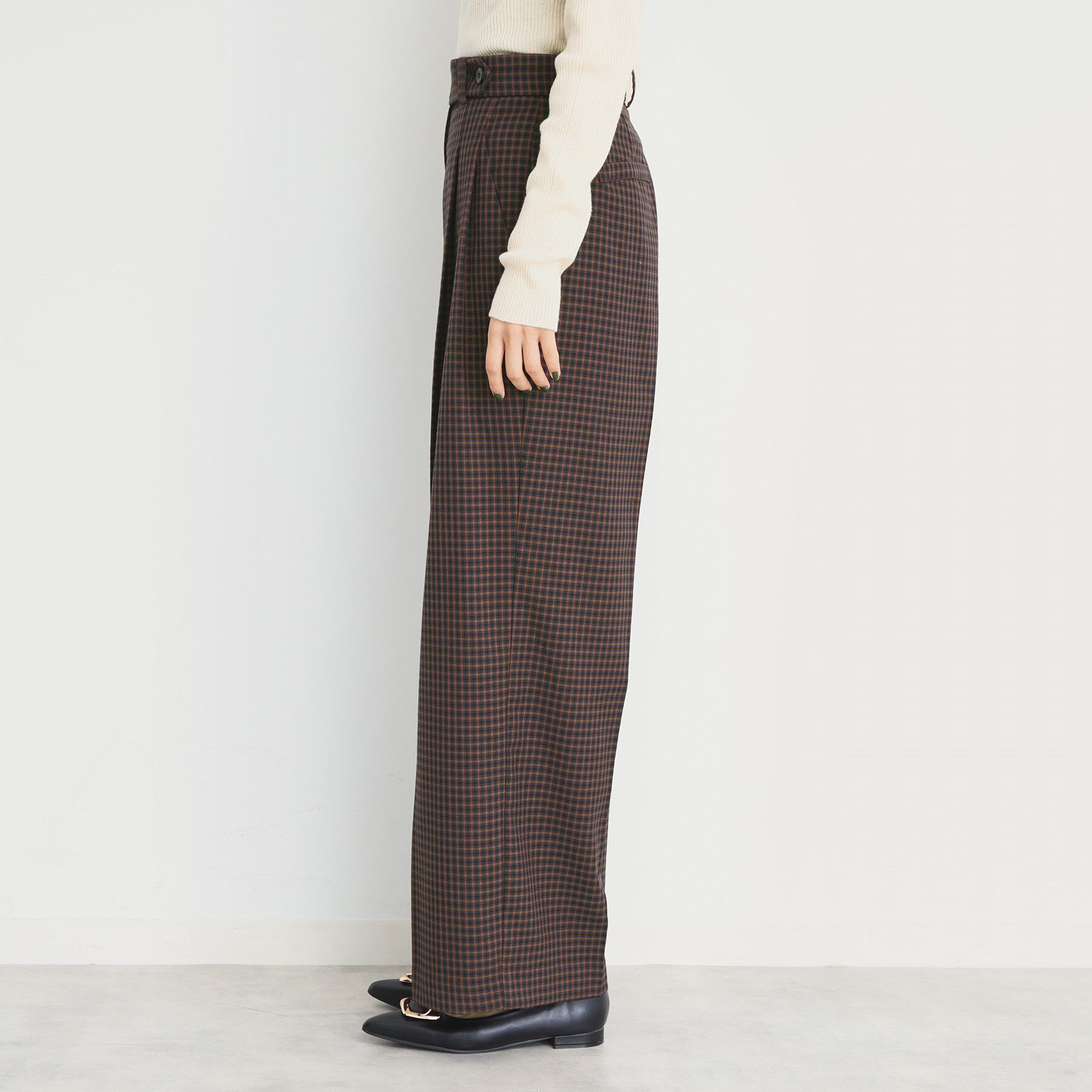 THE SHOP TK「【洗えるパンツ】裏起毛タックワイド」|その他|