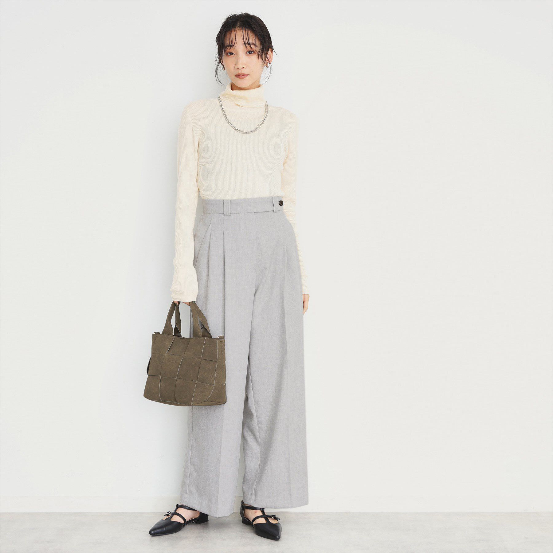 THE SHOP TK「【洗えるパンツ】裏起毛タックワイド」|その他|