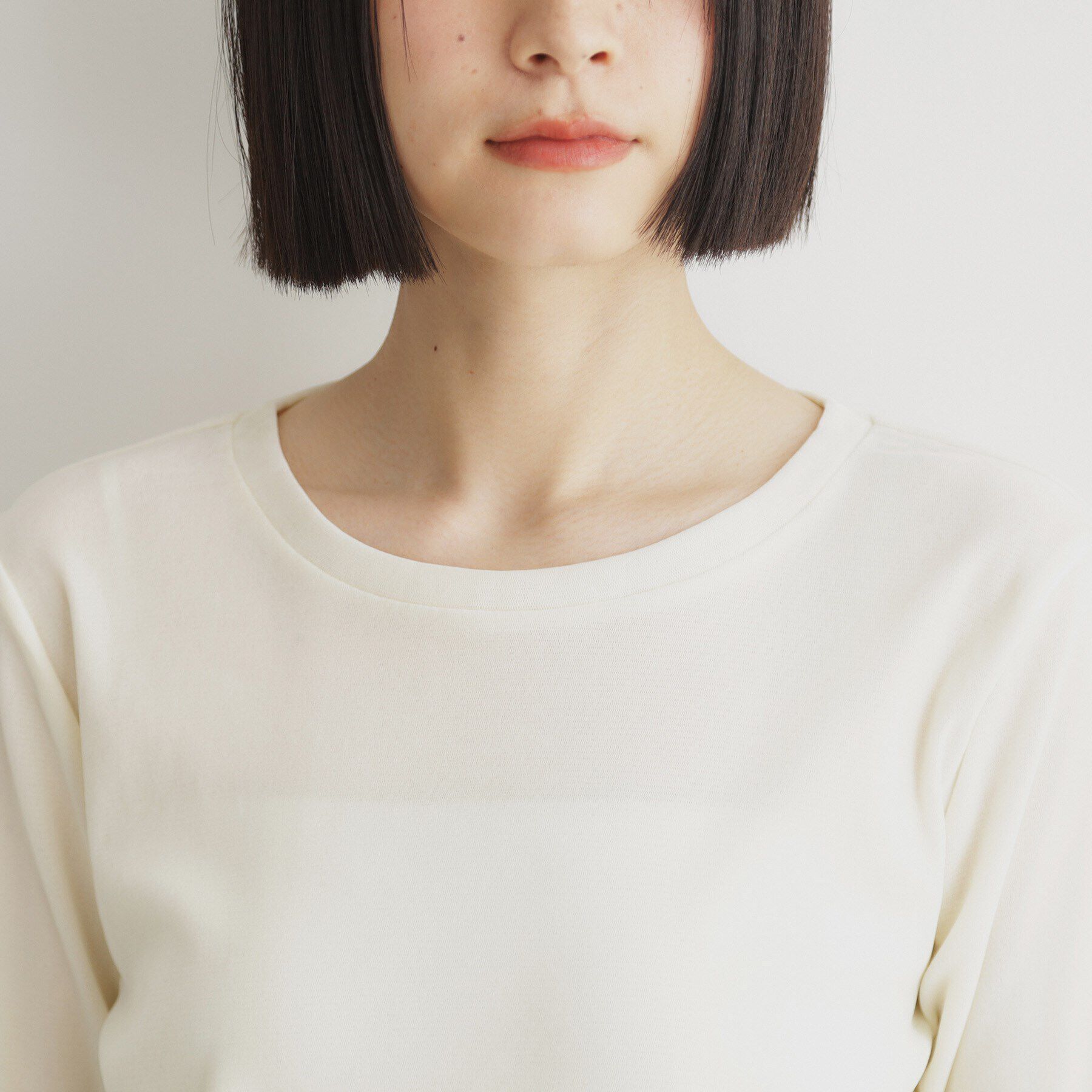 THE SHOP TK「クラッシュベロア長袖【洗える】」|Tシャツ・カットソー|