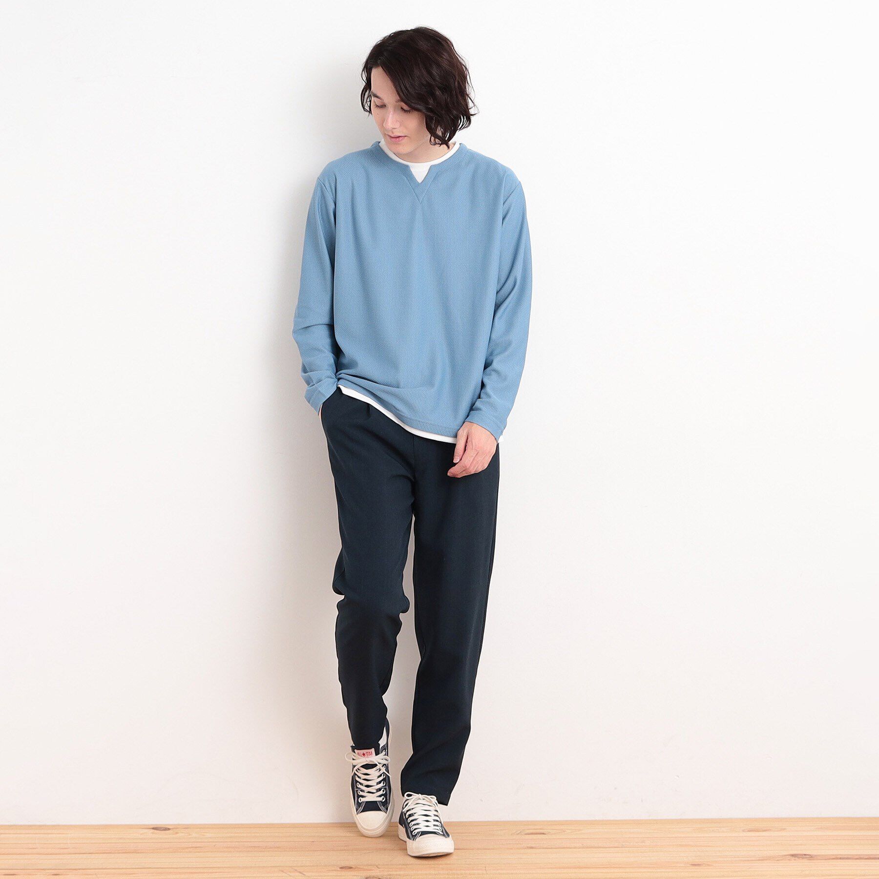 THE SHOP TK「グレンチェックイージーテーパードパンツ」|その他|