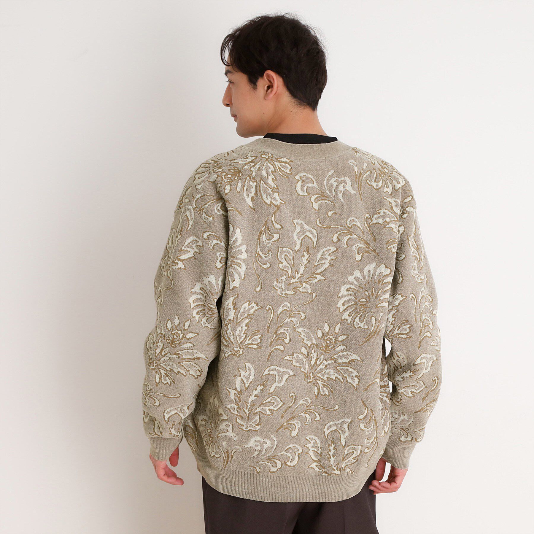 THE SHOP TK「モールジャカードカーディガン」|カーディガン|