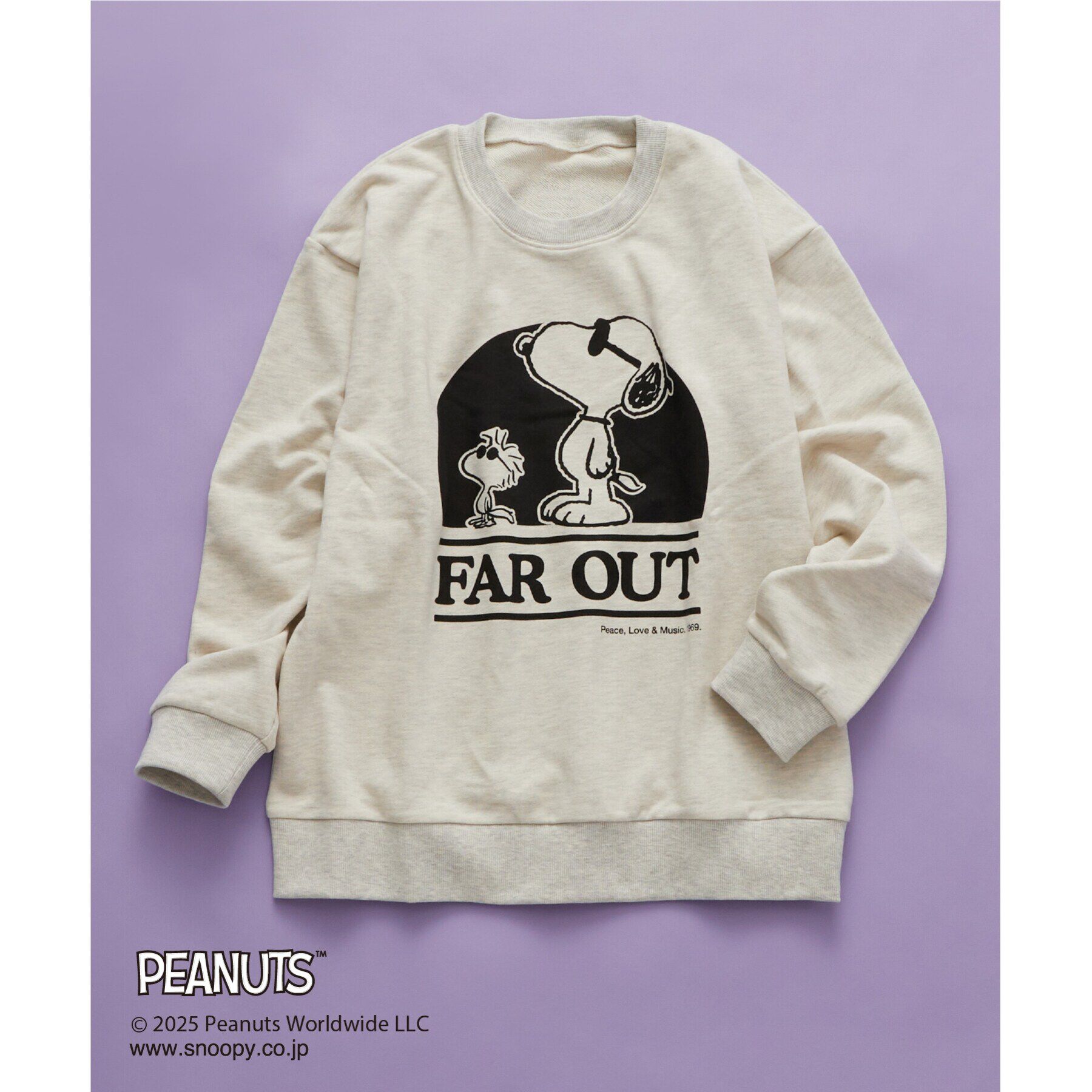 THE SHOP TK「PEANUTSスウェット FAR OUT 親子リンク」|パーカー|アイボリー(004)