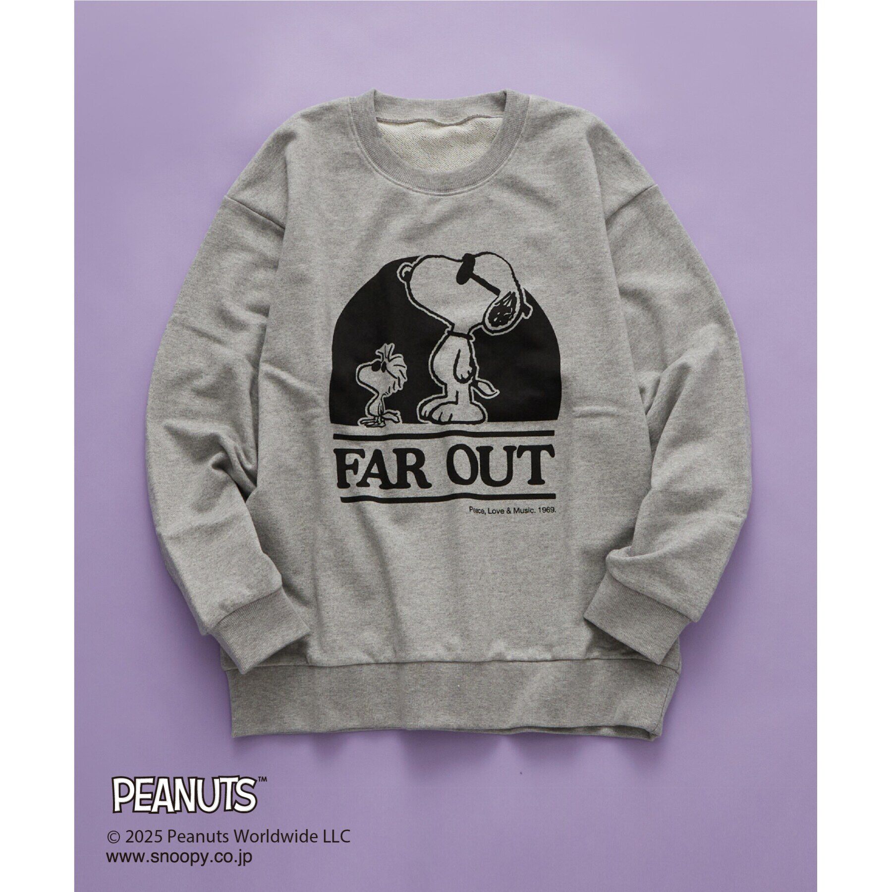 THE SHOP TK「PEANUTSスウェット FAR OUT 親子リンク」|パーカー|グレー(012)