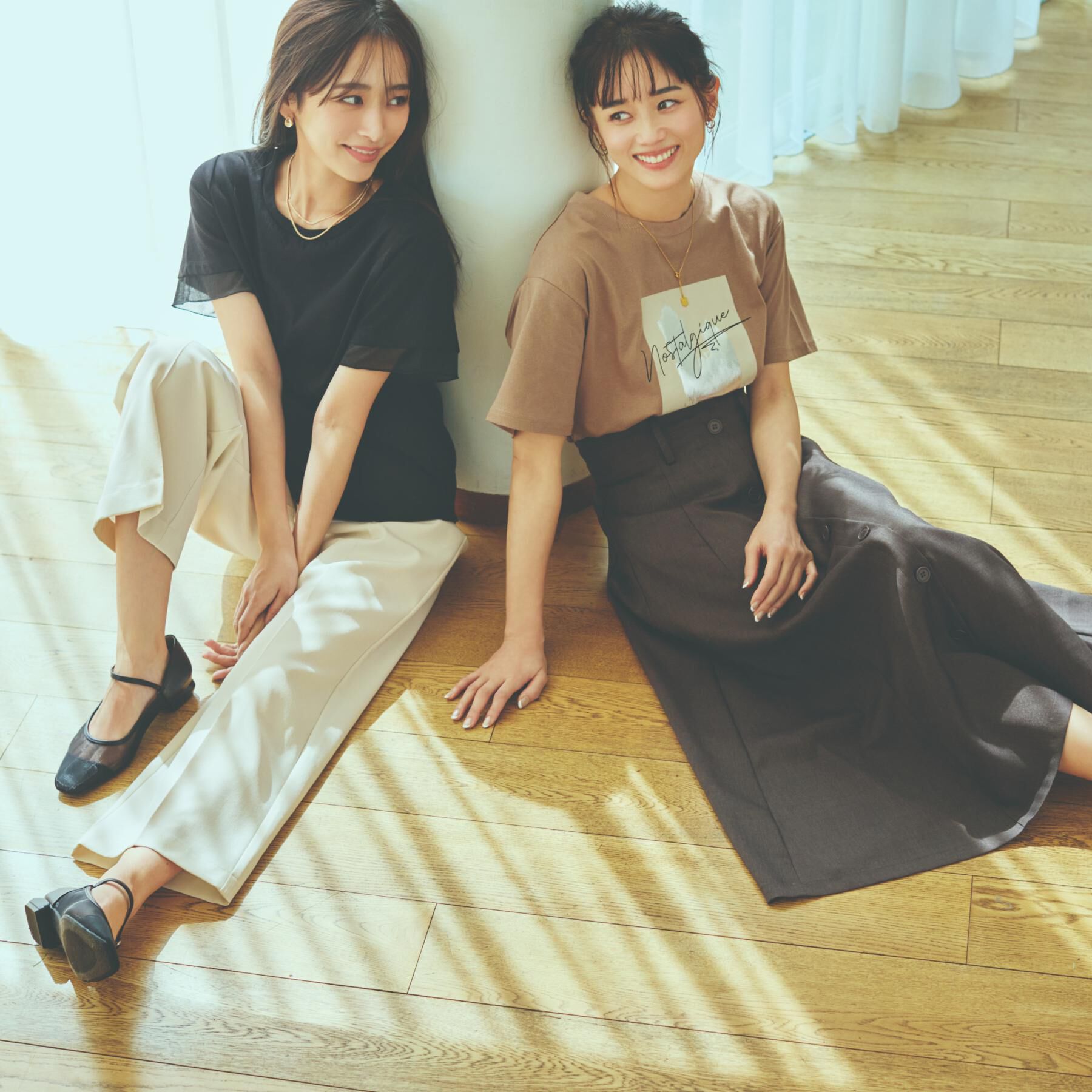 THE SHOP TK「袖シアーTシャツ【接触冷感/洗濯機OK】」|Tシャツ・カットソー|