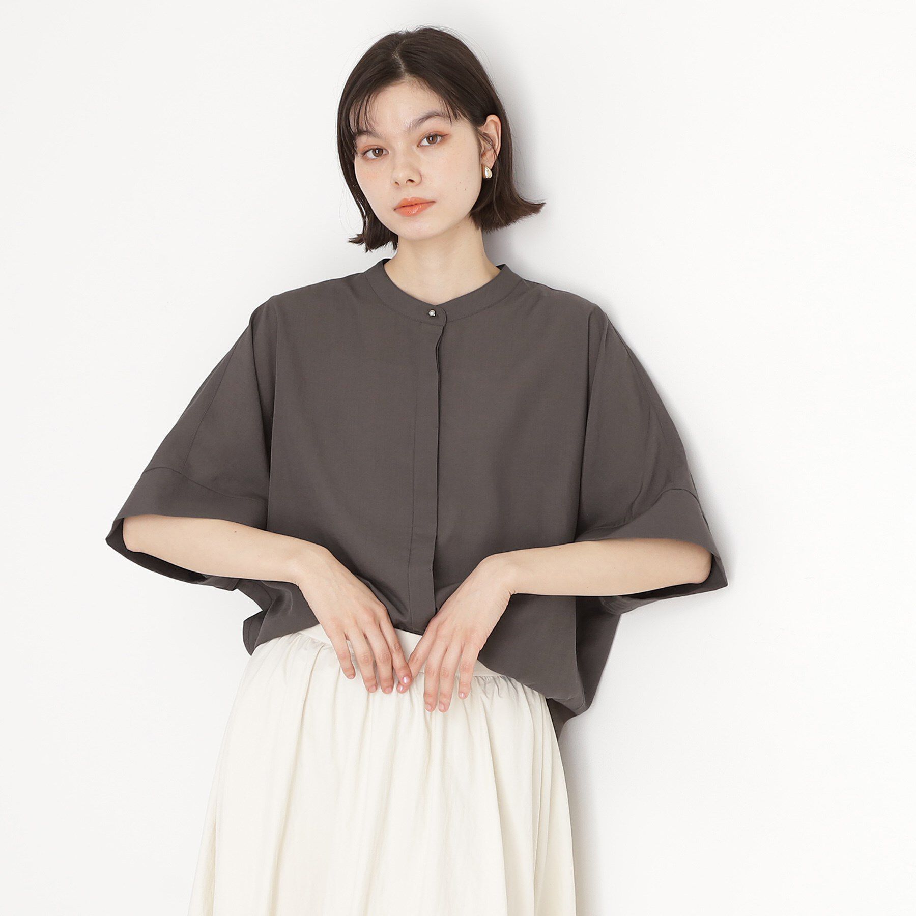 THE SHOP TK「ドルマンブラウス【7色展開/洗濯機OK/体型カバー】」|シャツ・ブラウス|スミクロ(018)