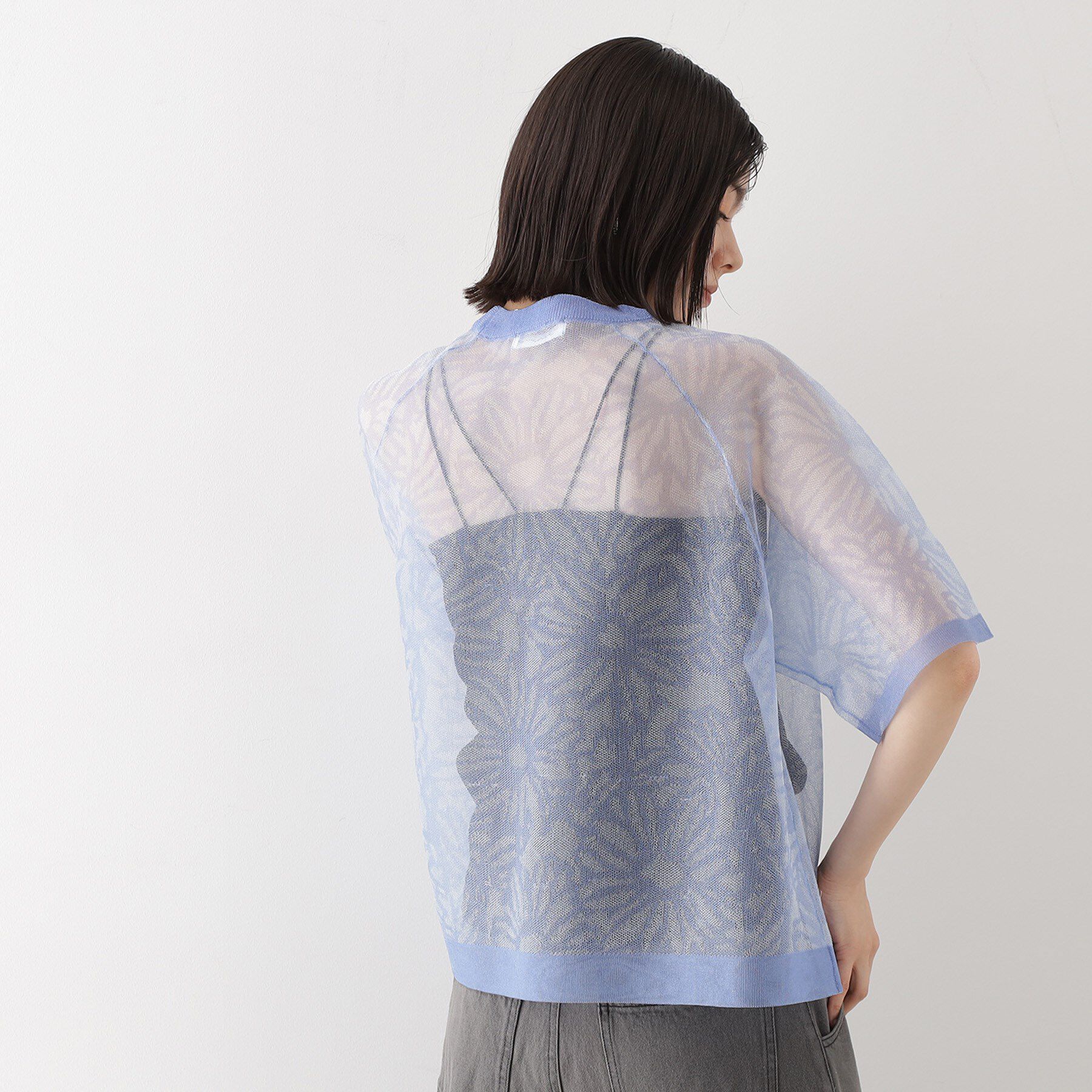 THE SHOP TK「カバーニットシアープルオーバー【洗える】」|ニット・セーター|