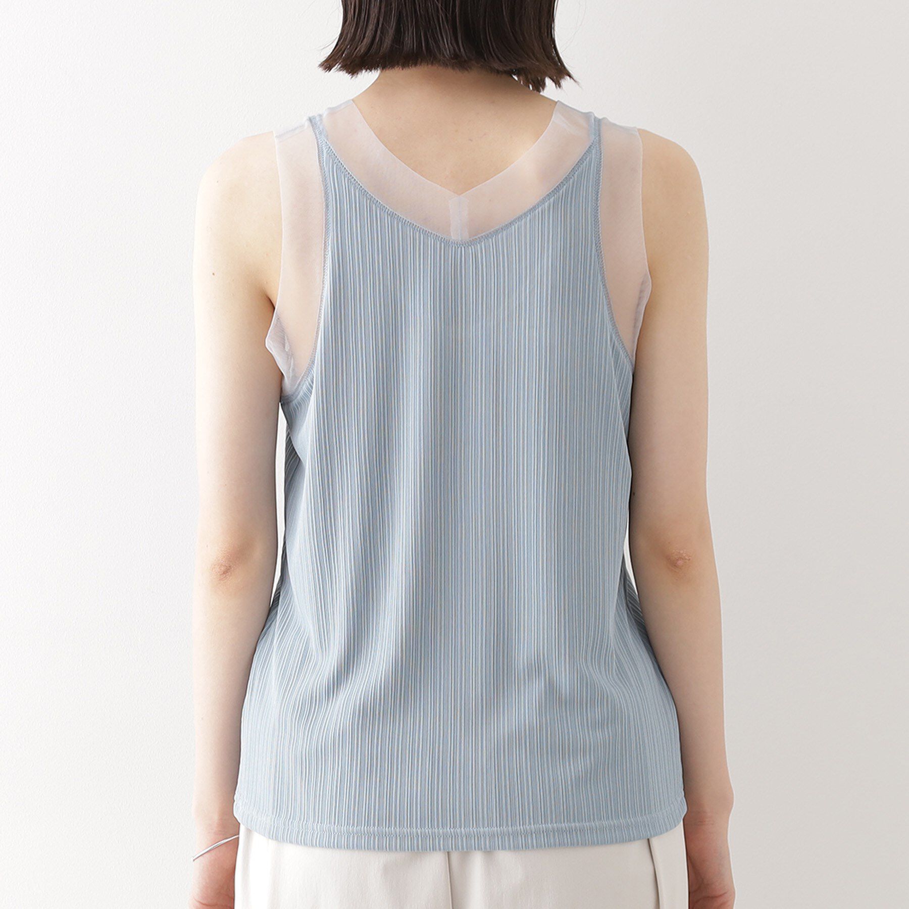 THE SHOP TK「ランダムリブシアータンク【洗える】」|キャミソール|