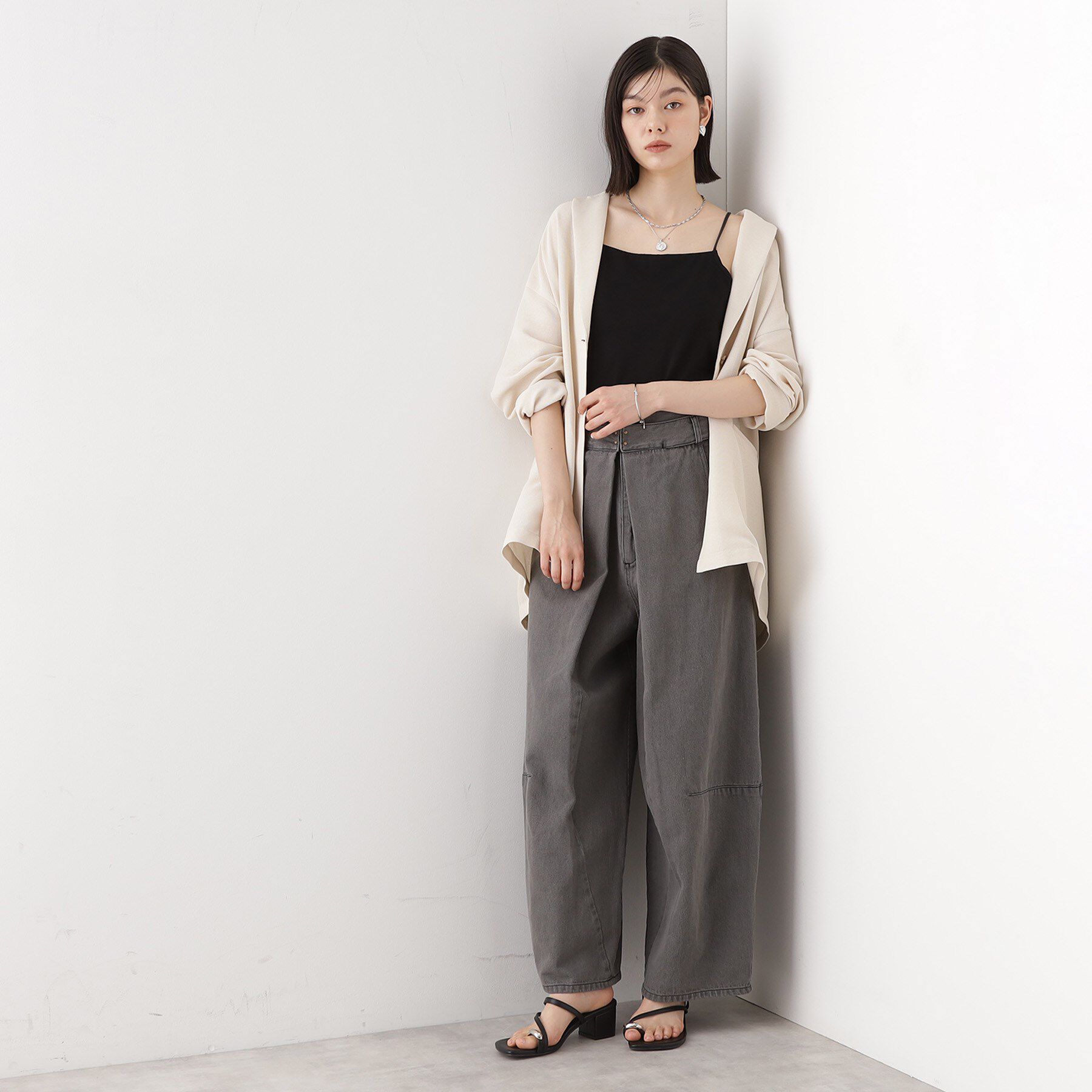 THE SHOP TK「バレル風タックパンツ【洗濯機OK】」|その他|