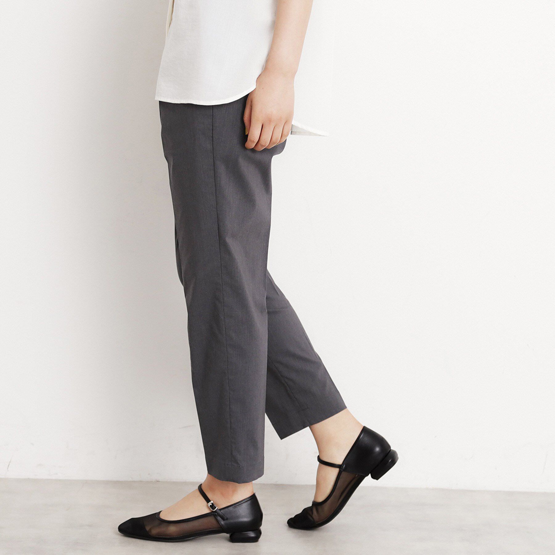 THE SHOP TK「【XS-XLサイズ/美シルエット】ハイパーストレッチテーパードパンツ/接触冷感/洗える」|その他|