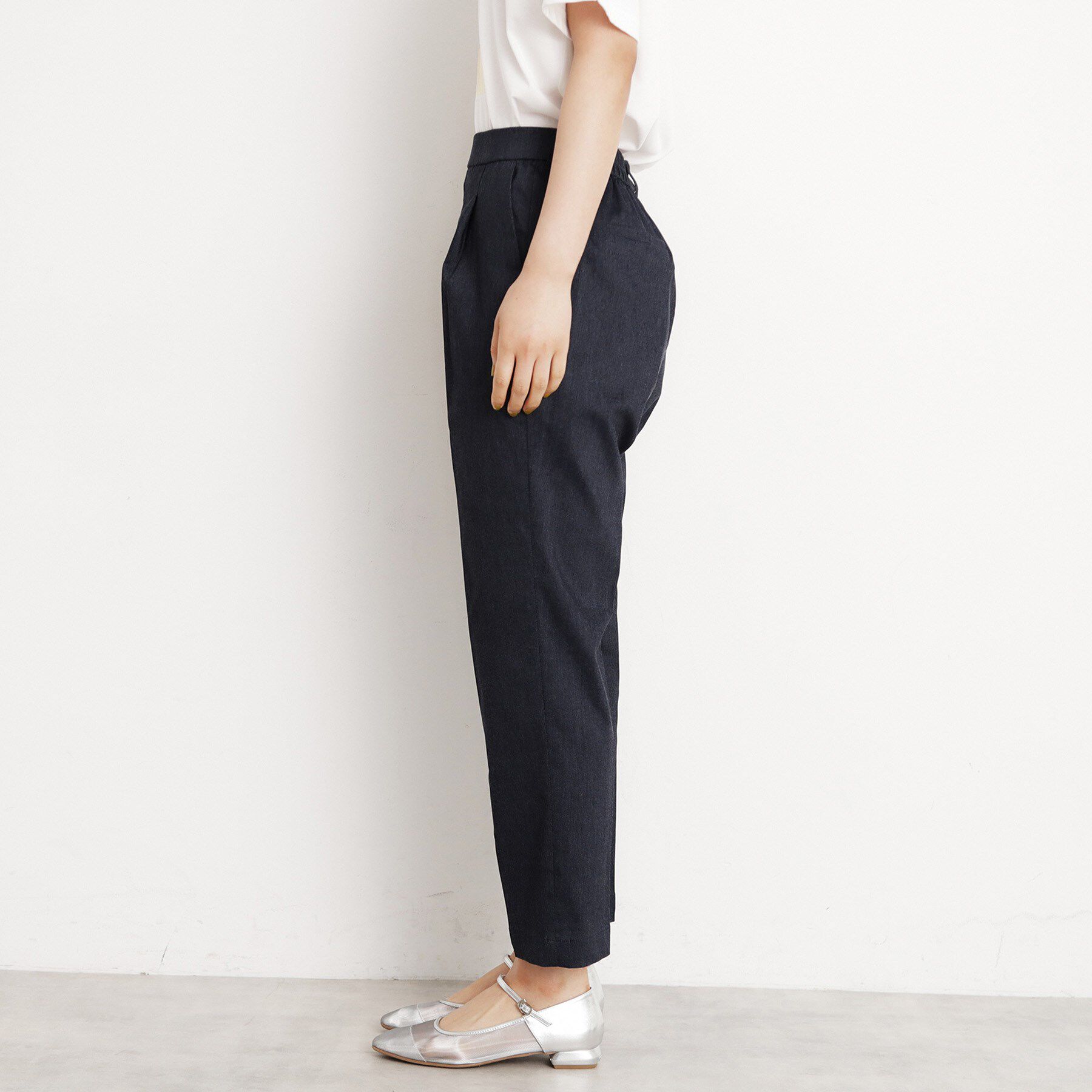 THE SHOP TK「【XS-XLサイズ/美シルエット】ハイパーストレッチテーパードパンツ/接触冷感/洗える」|その他|