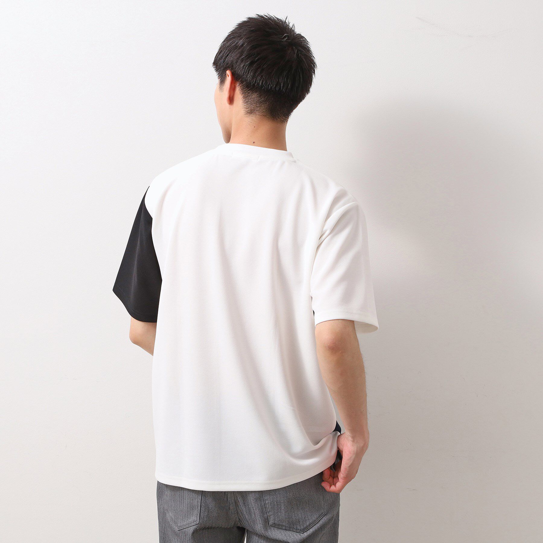 THE SHOP TK「ツイルブロッキング半袖Tシャツ」|Tシャツ・カットソー|