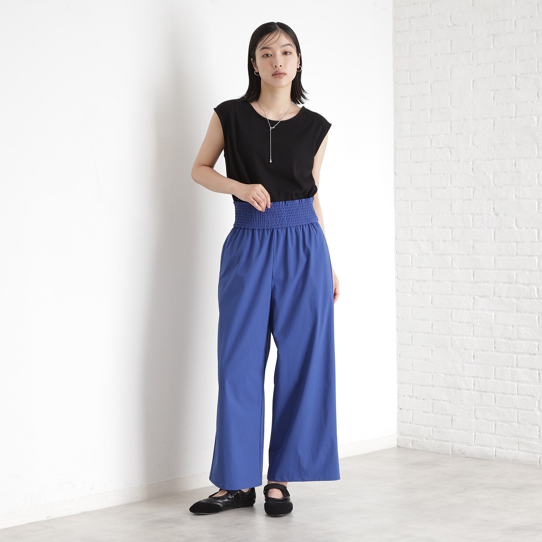 THE SHOP TK「ウエストシャーリングパンツ【撥水/接触冷感/UV/洗濯機OK】」|その他|