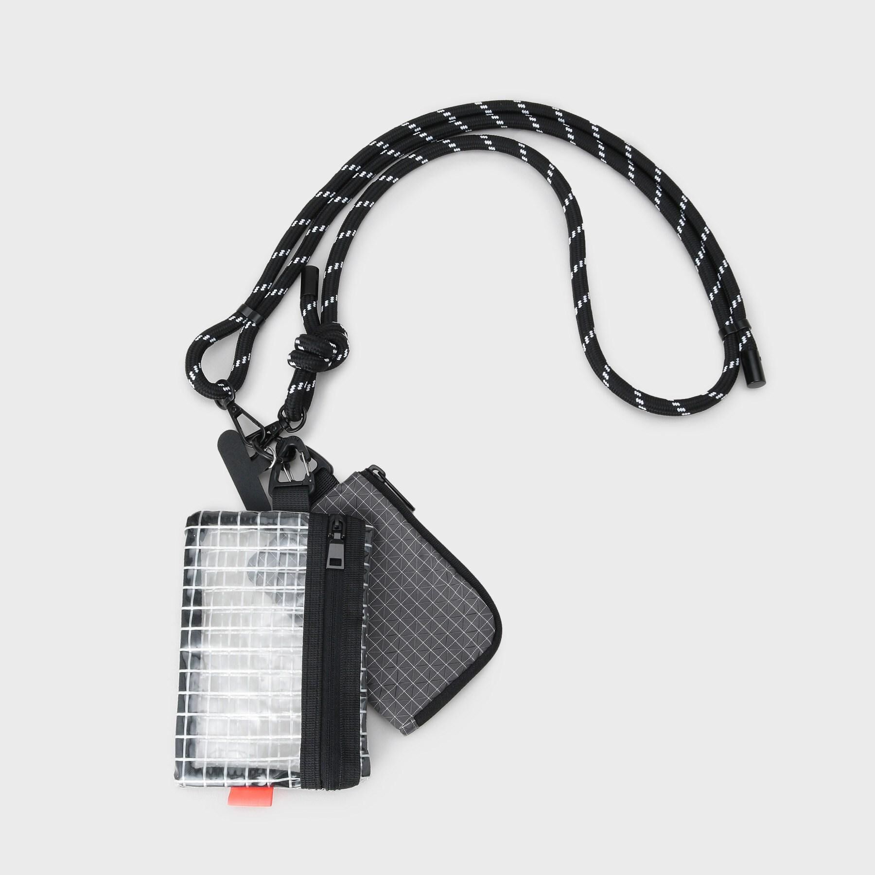 THE SHOP TK「3連ミニショルダーバッグ クリアポーチ＋ミニウォレット＋スマホホルダー【ユニセックス】」|ストラップ|