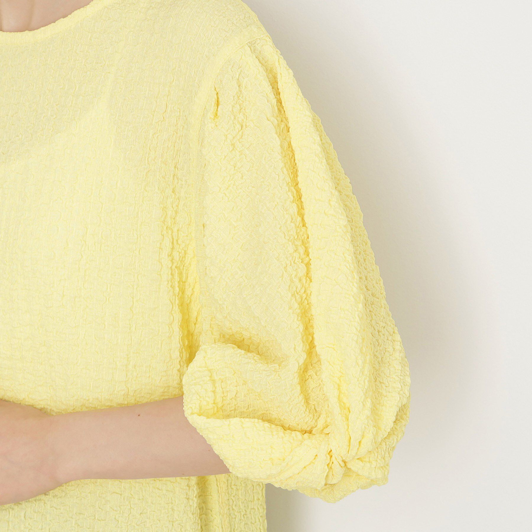 THE SHOP TK「【人気デザイン再入荷】ポコポコ袖タックプルオーバー/体型カバー/洗濯機OK」|Tシャツ・カットソー|