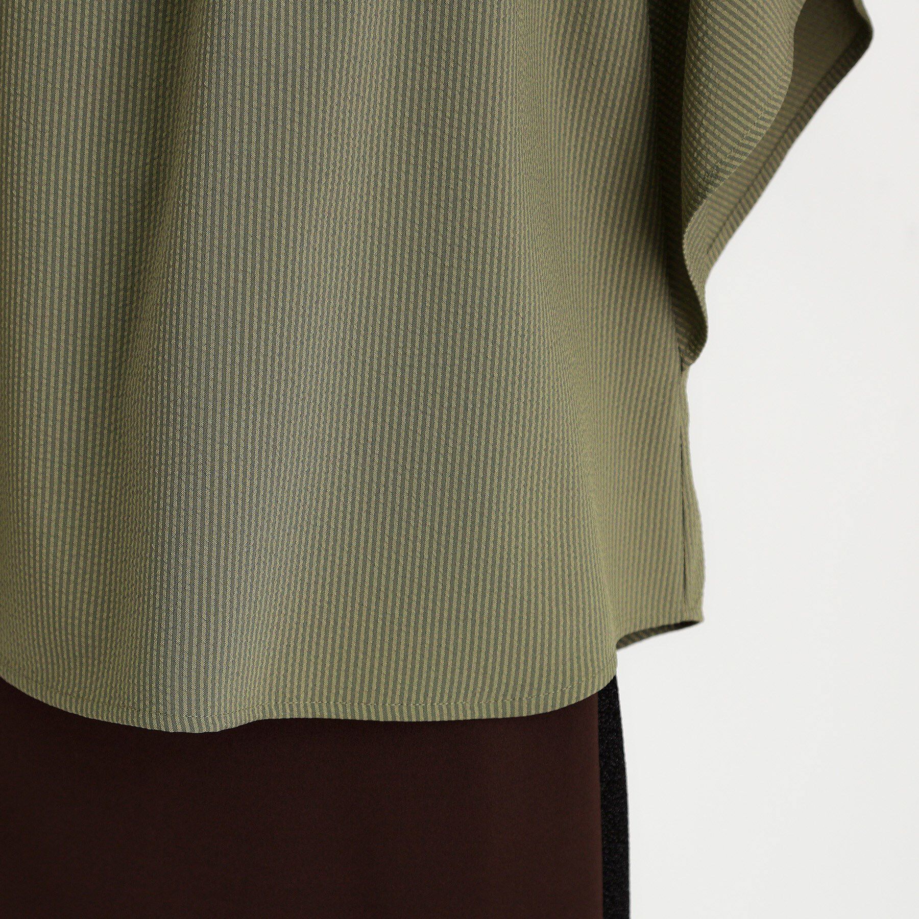 THE SHOP TK「フレアスリーブブラウス【二の腕カバー/UV/洗濯機OK】」|シャツ・ブラウス|