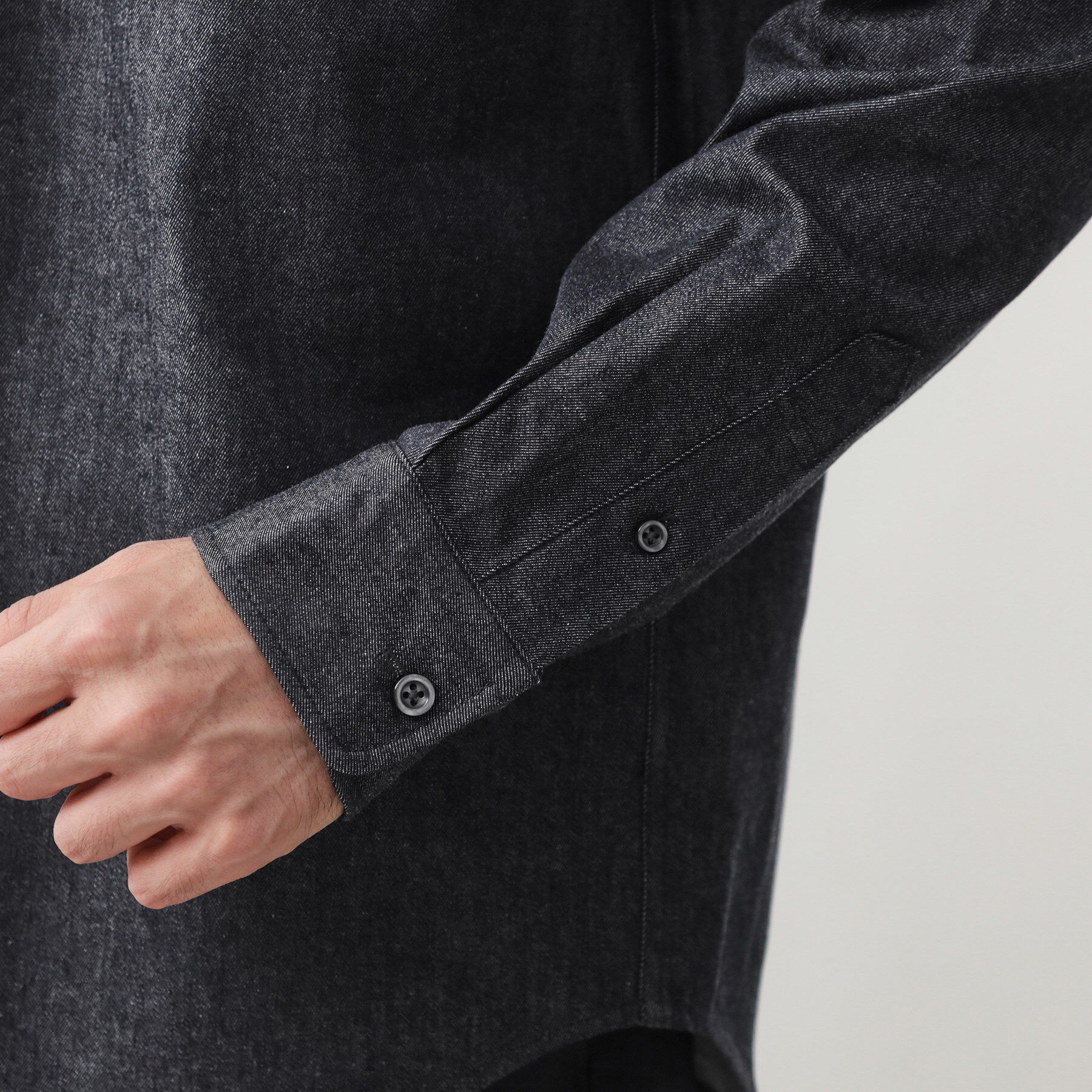 THE SHOP TK「エバーデニムシャツ【色落ちしにくい/洗濯機OK】」|シャツ・ブラウス|