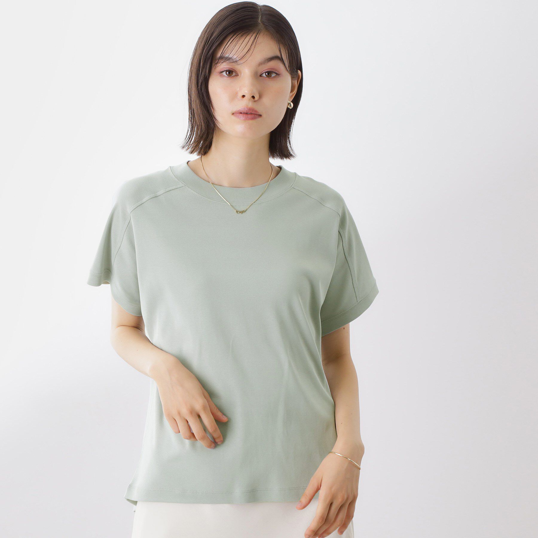 THE SHOP TK「【汗染み防止】ラグランスリーブTシャツ【洗濯機OK/UVケア】」|Tシャツ・カットソー|