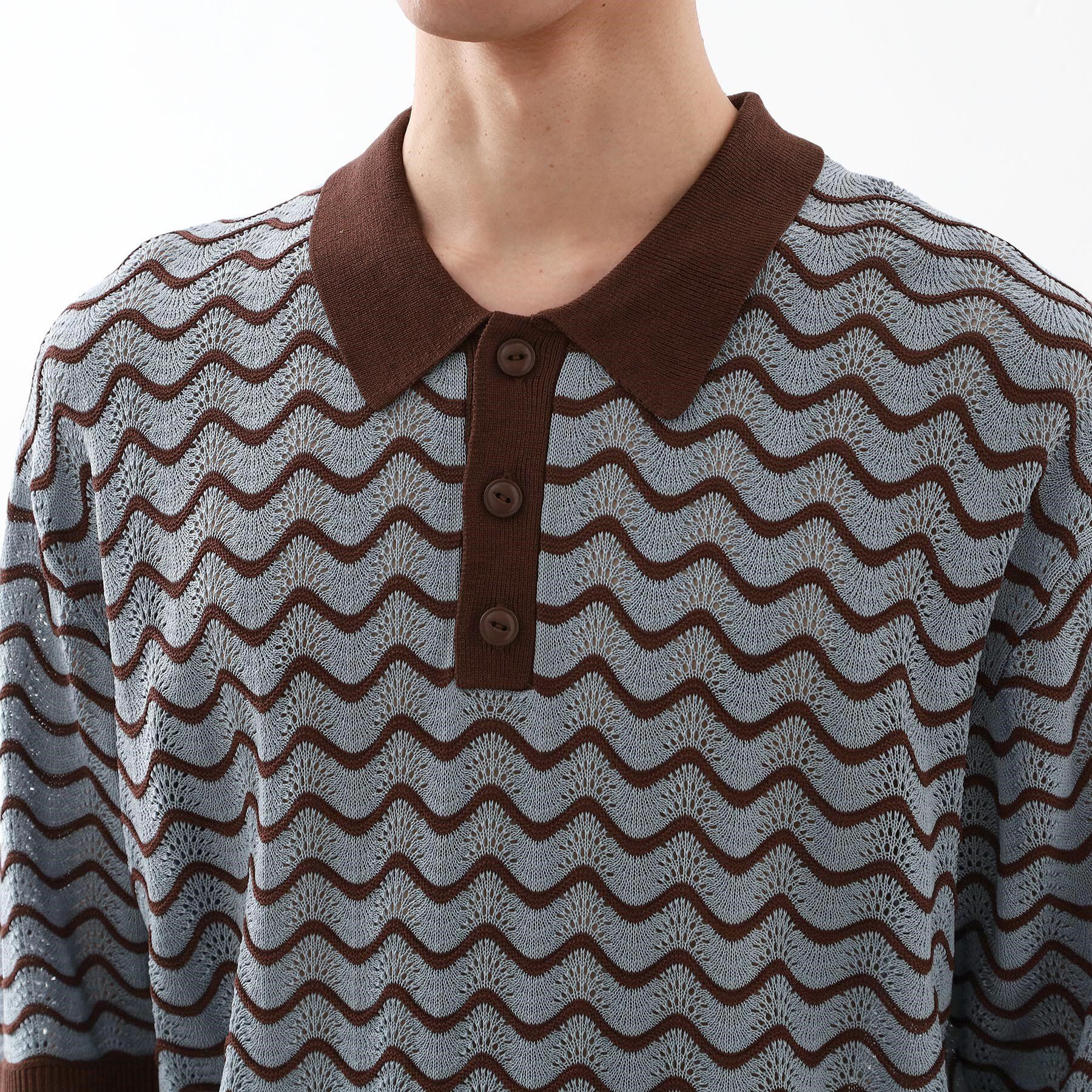 THE SHOP TK「サマーニットポロシャツ　【毛玉になりにくい/洗濯機OK】」|Tシャツ・カットソー|