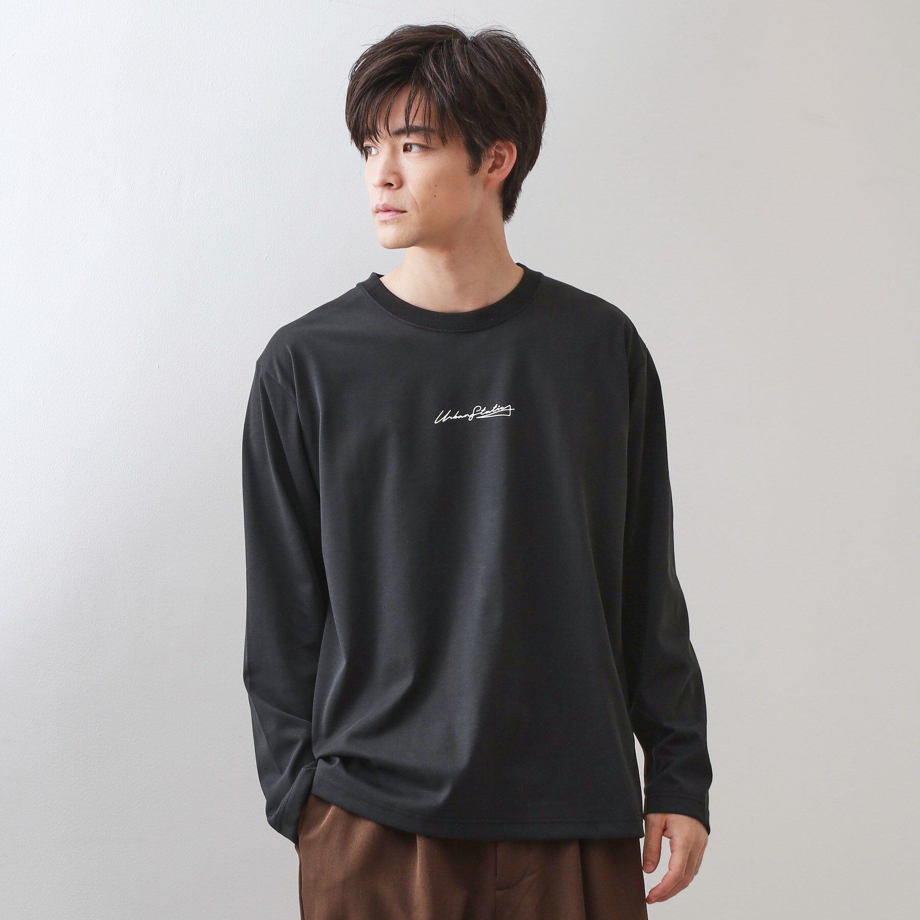 THE SHOP TK「フォトグラフプリント長袖Tシャツ【洗濯機OK】」|Tシャツ・カットソー|