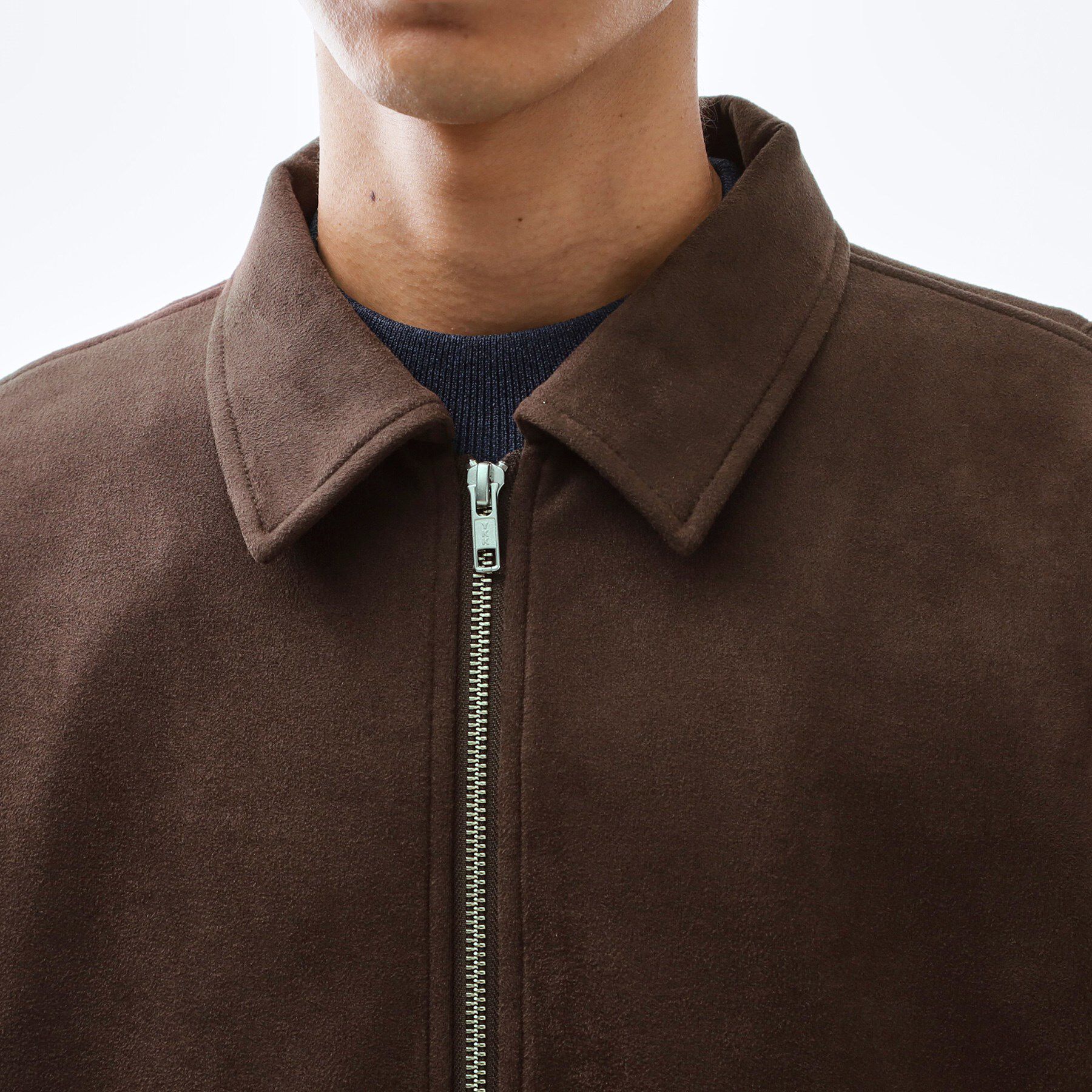 THE SHOP TK「フェイクスエードジップブルゾン【手洗いOK】」|ブルゾン・スタジャン|