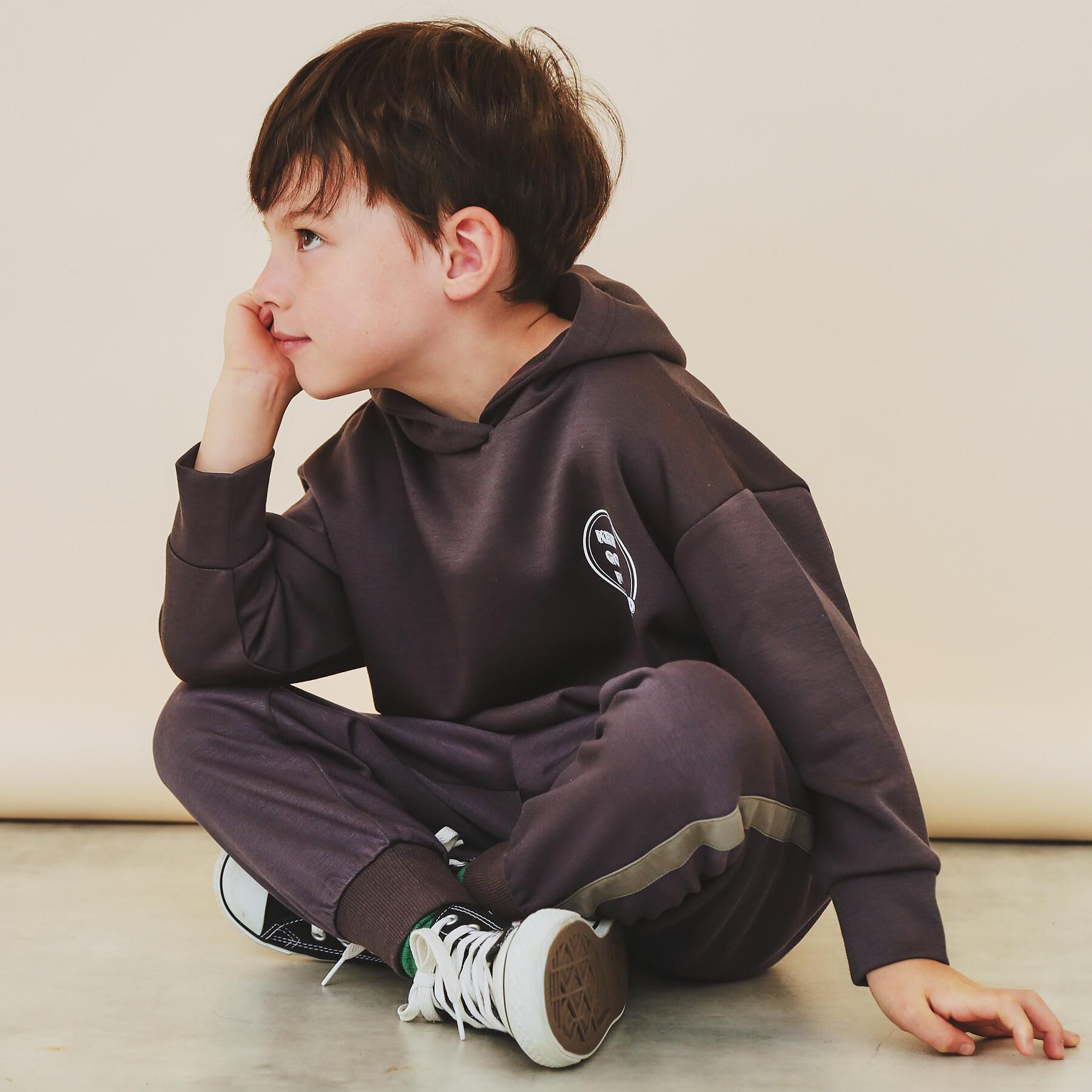 THE SHOP TK「【110－160】ダンボールプルパーカ/セットアップ可」|パーカー|