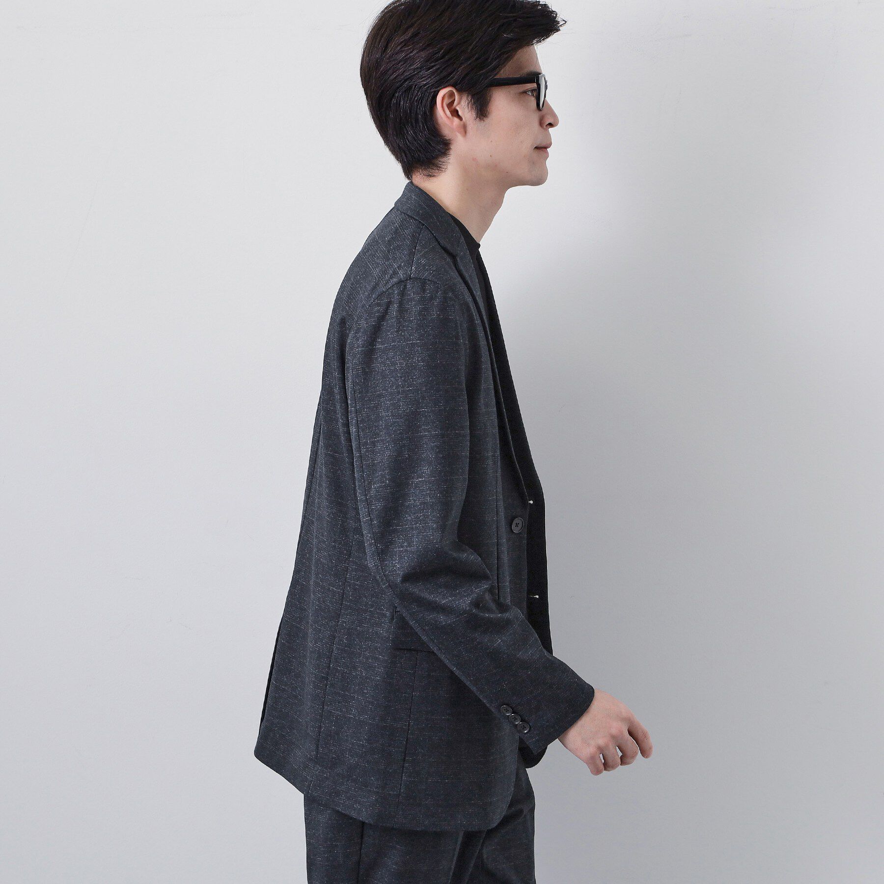 THE SHOP TK「【動きやすい、快適ビジネスジャケット】TRジャージ ジャケット　セットアップ可/洗濯機OK/ストレッ」|テーラードジャケット|
