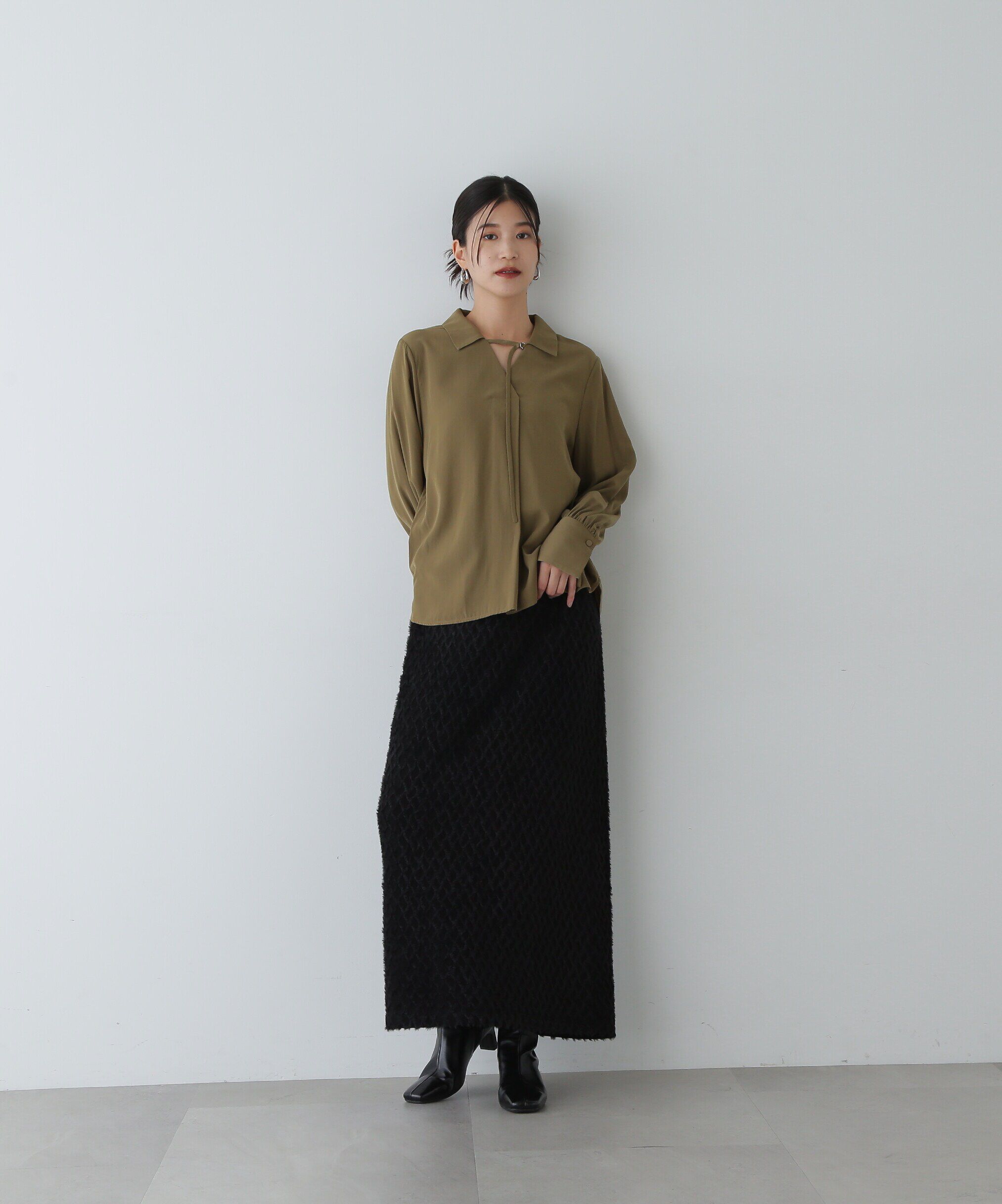  「フラッフィーイージータイトスカート」|スカート|