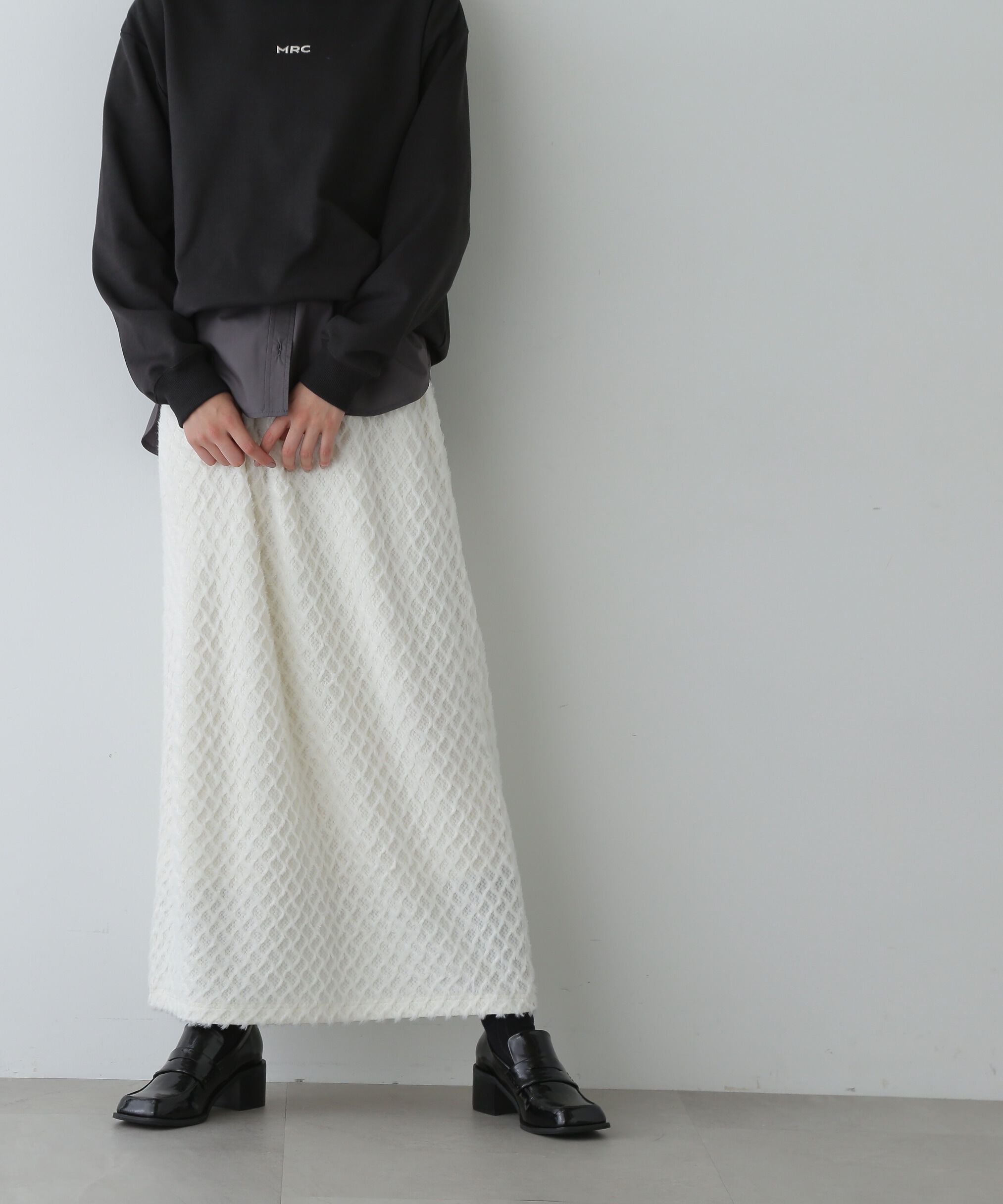  「フラッフィーイージータイトスカート」|スカート|オフ1