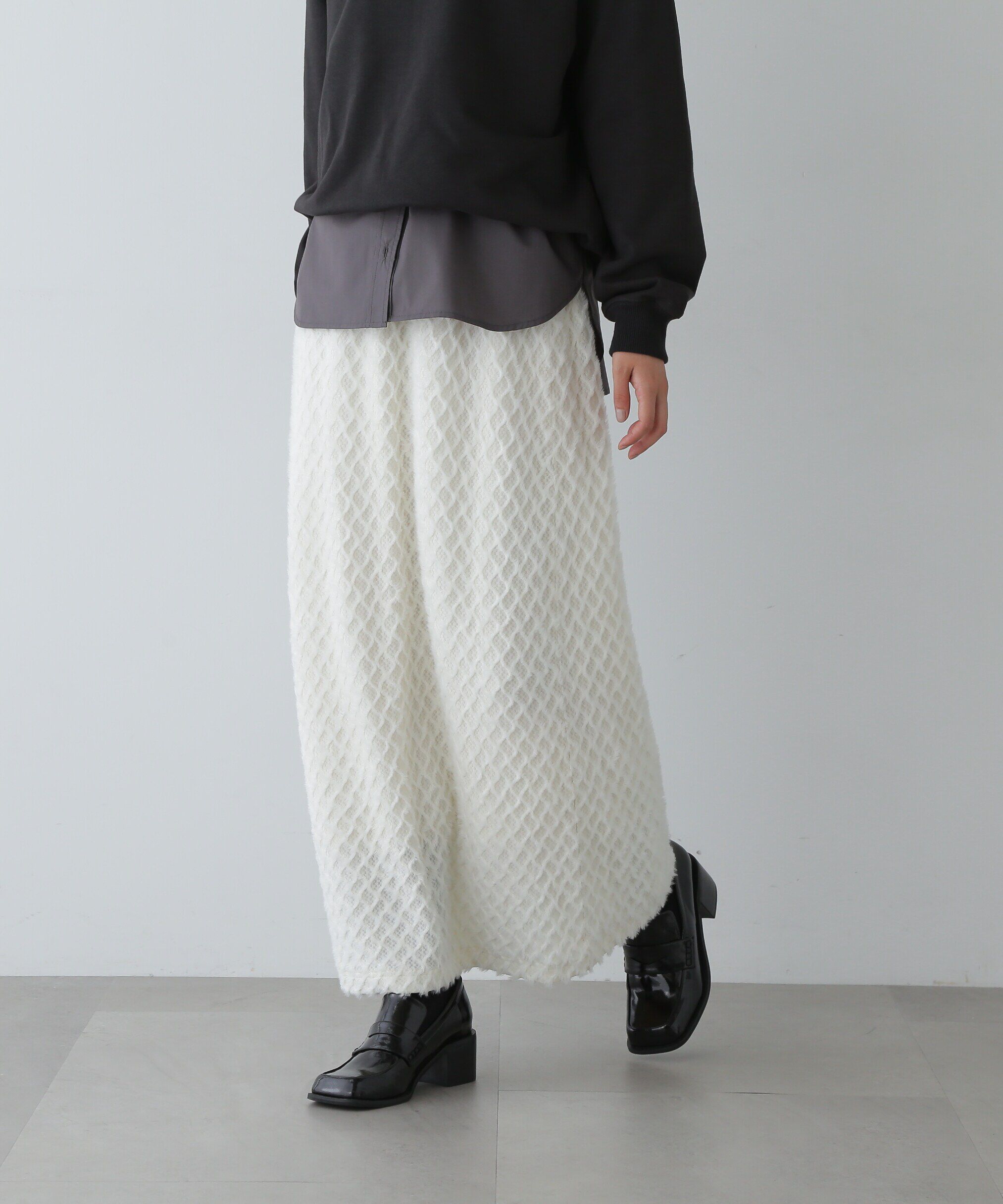  「フラッフィーイージータイトスカート」|スカート|