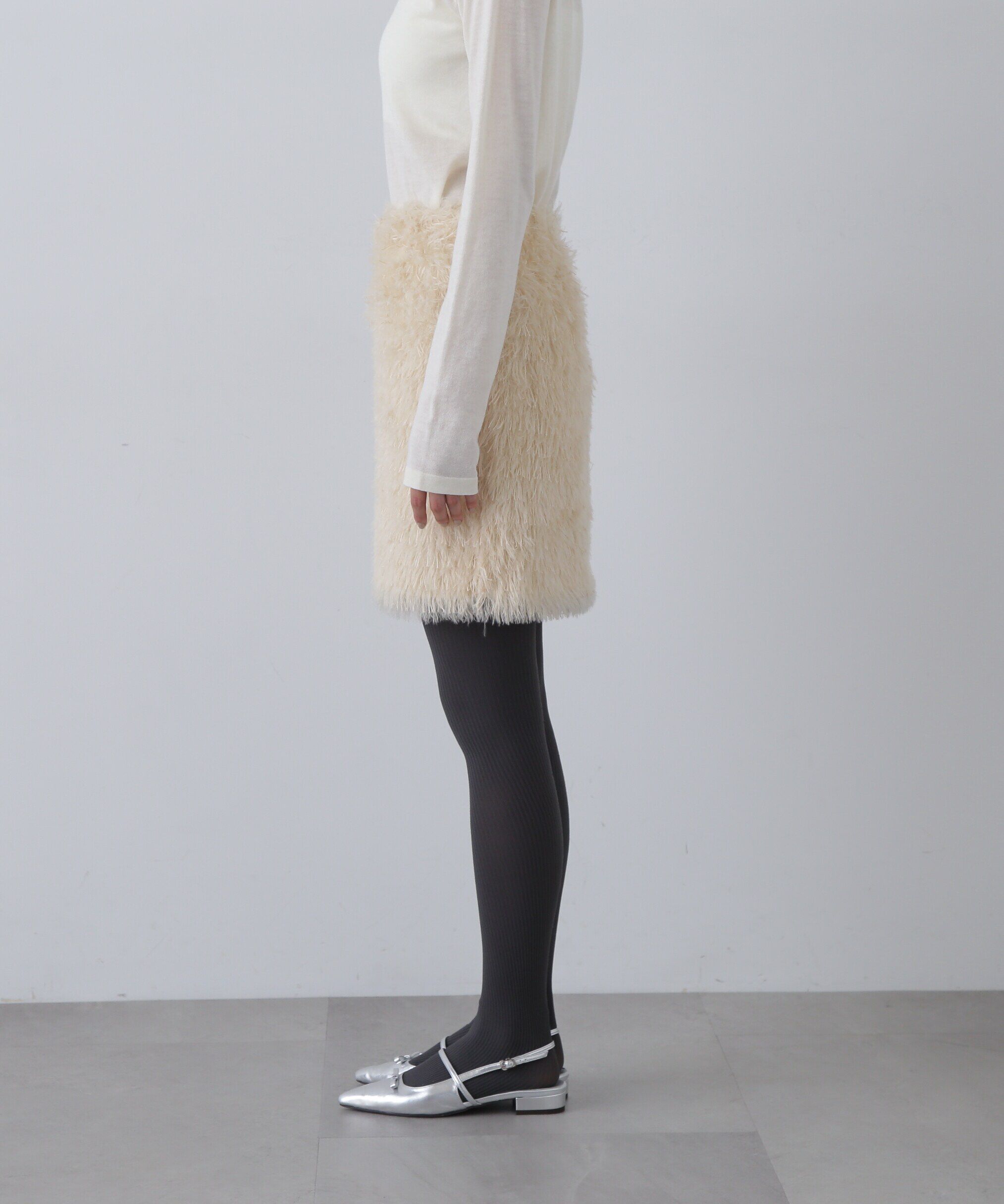  「モケモケフェザーミニスカート」|スカート|