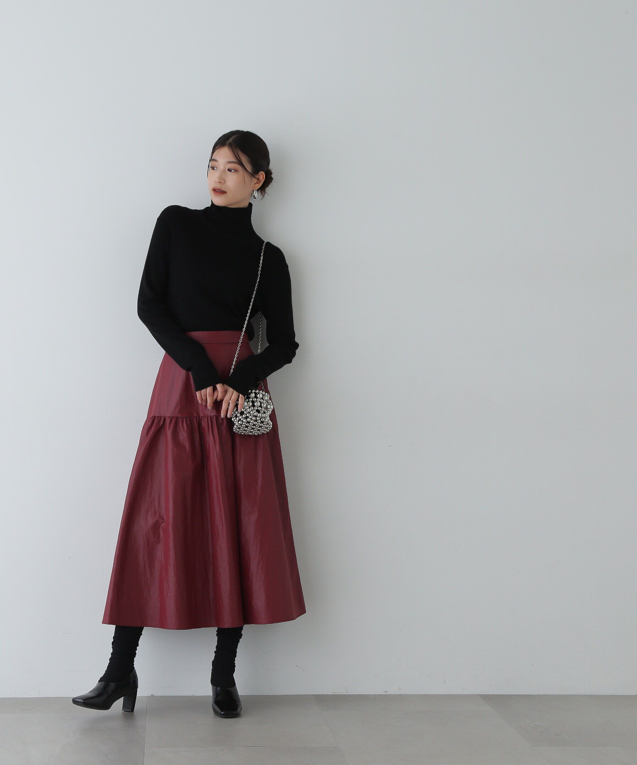  「ウール混ハイネックニット」|ニット・セーター|