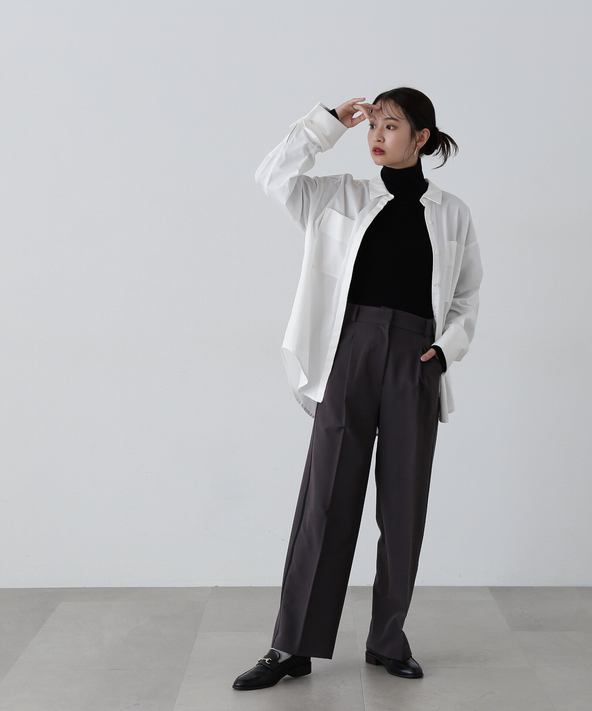  「ウール混ハイネックニット」|ニット・セーター|