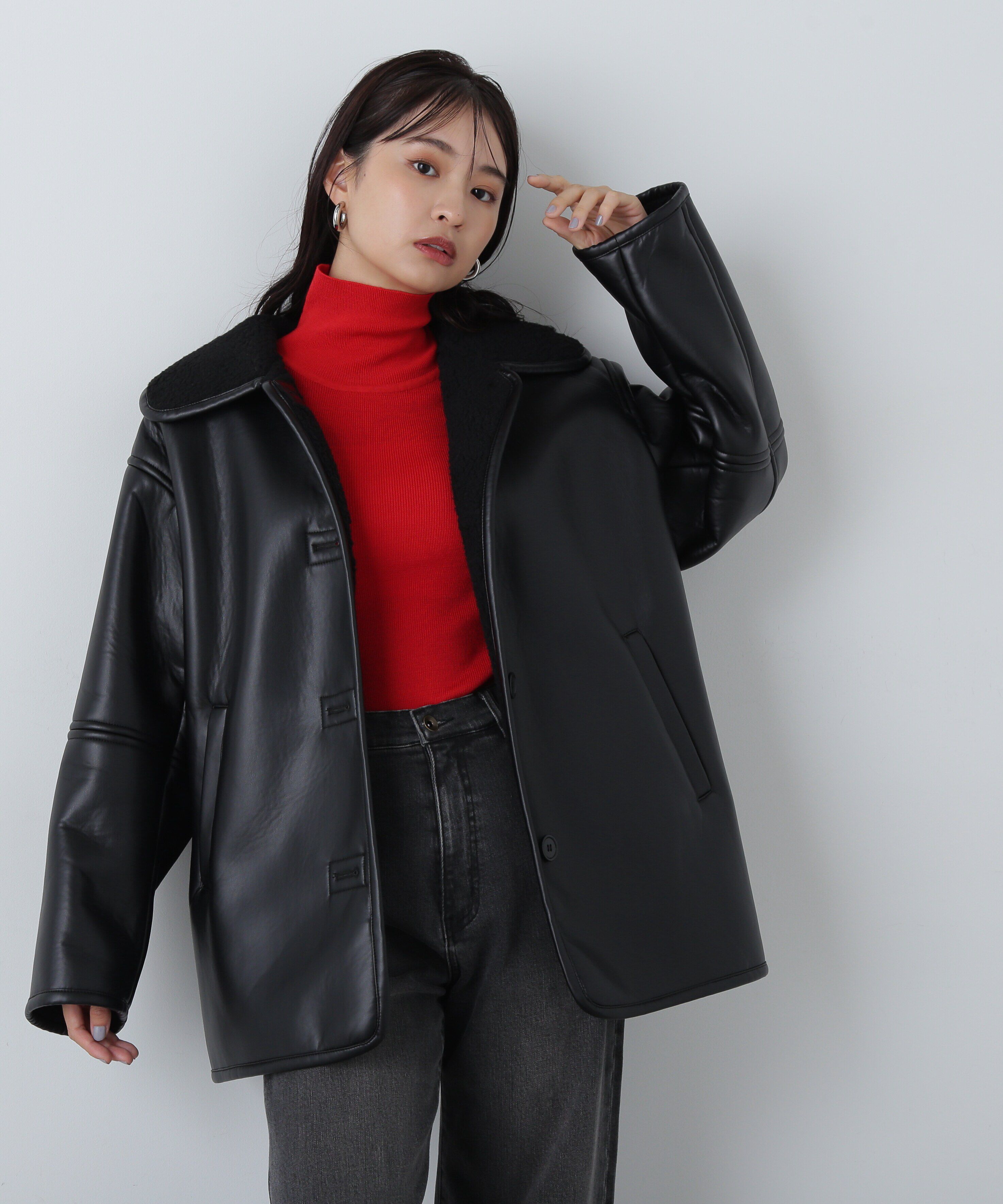  「ウール混ハイネックニット」|ニット・セーター|