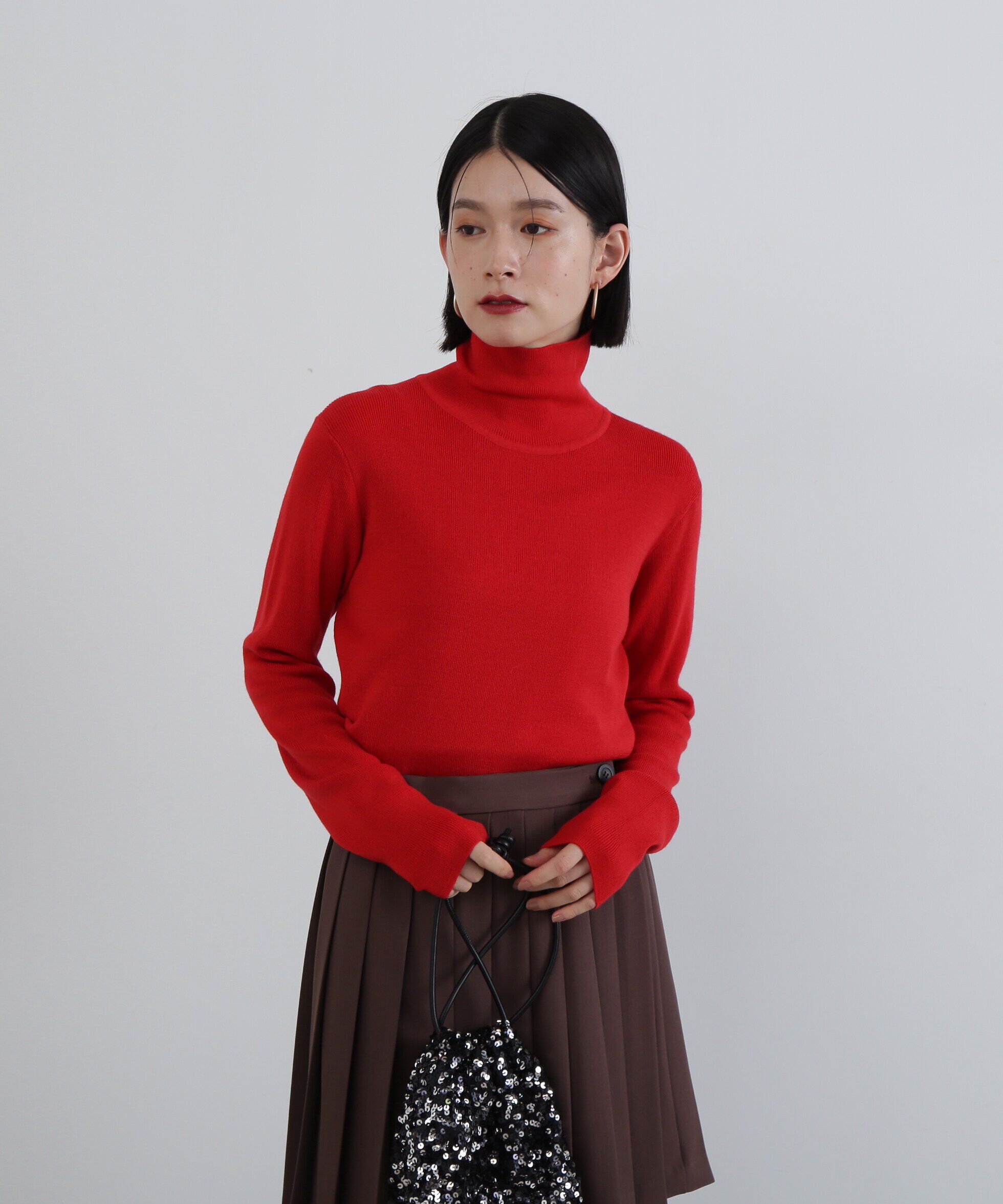  「ウール混ハイネックニット」|ニット・セーター|