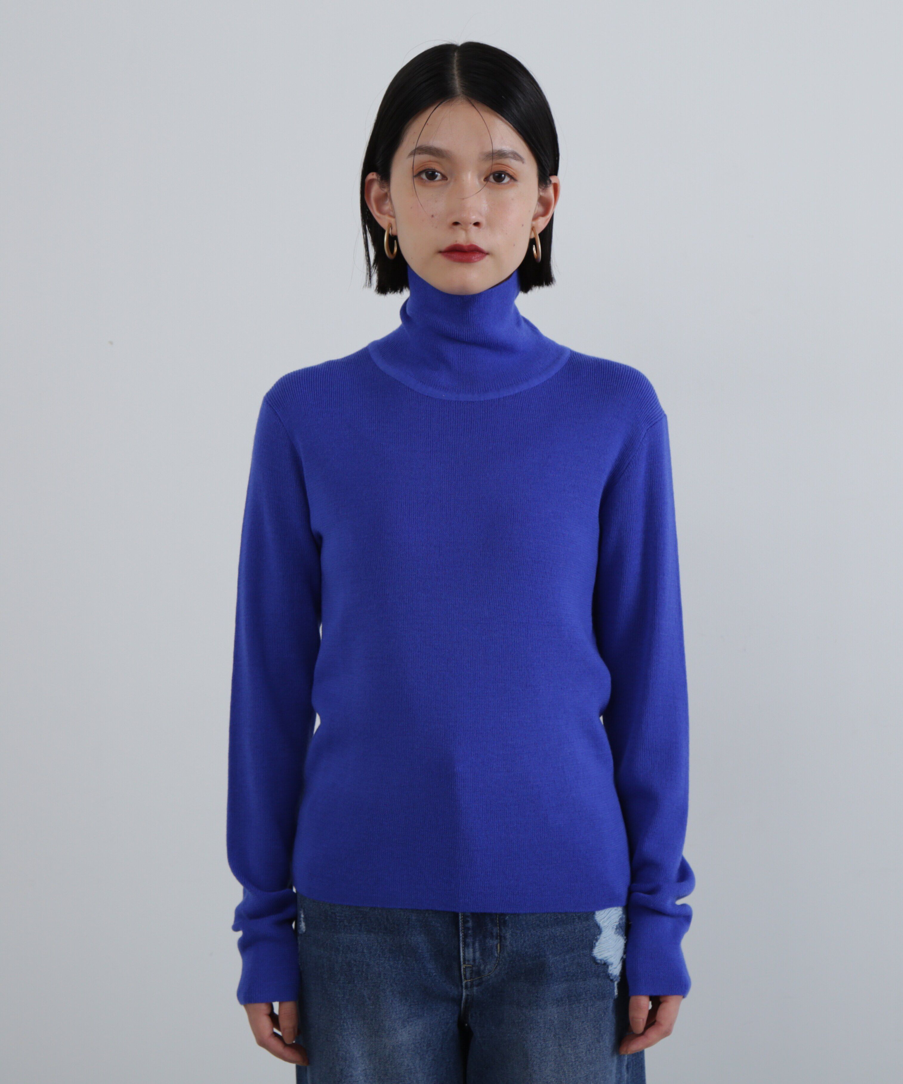  「ウール混ハイネックニット」|ニット・セーター|