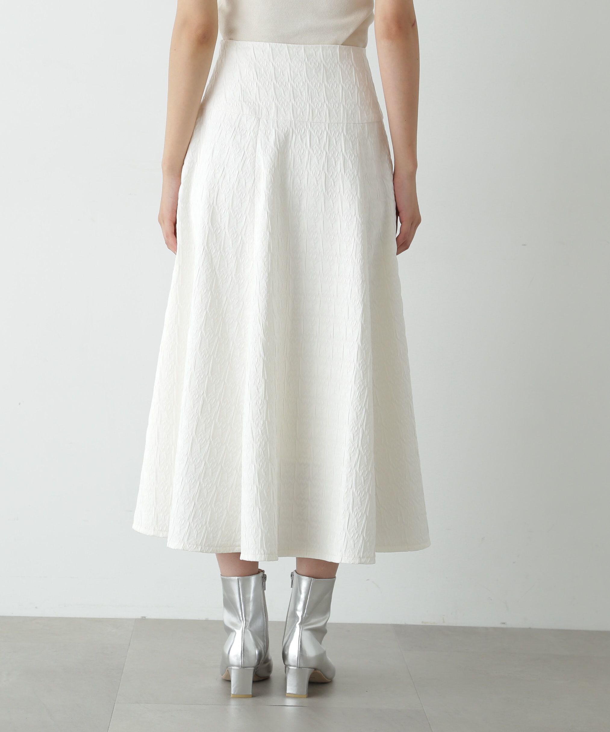  「ジャガードフレアスカート《S Size Line》」|スカート|