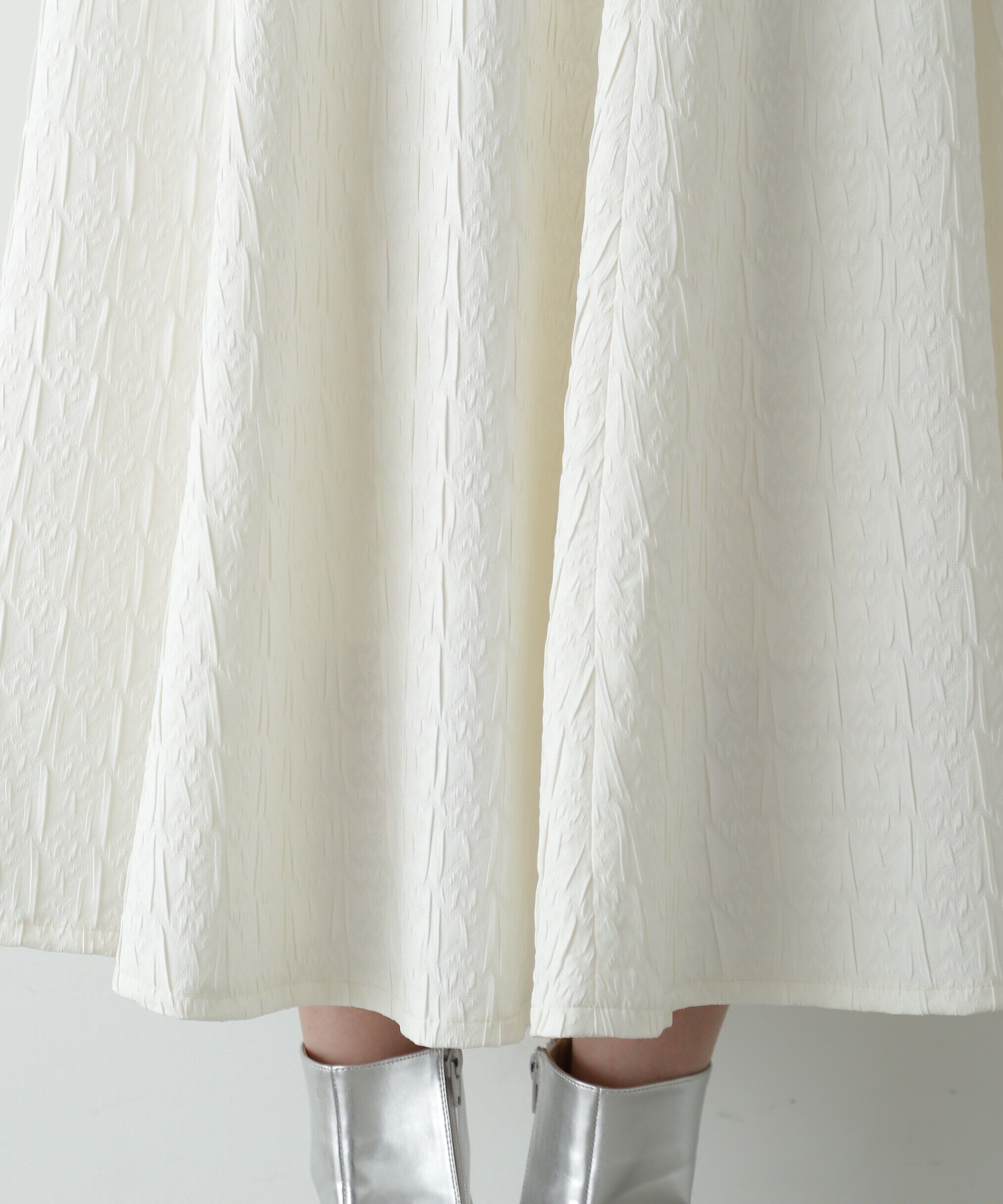  「ジャガードフレアスカート《S Size Line》」|スカート|