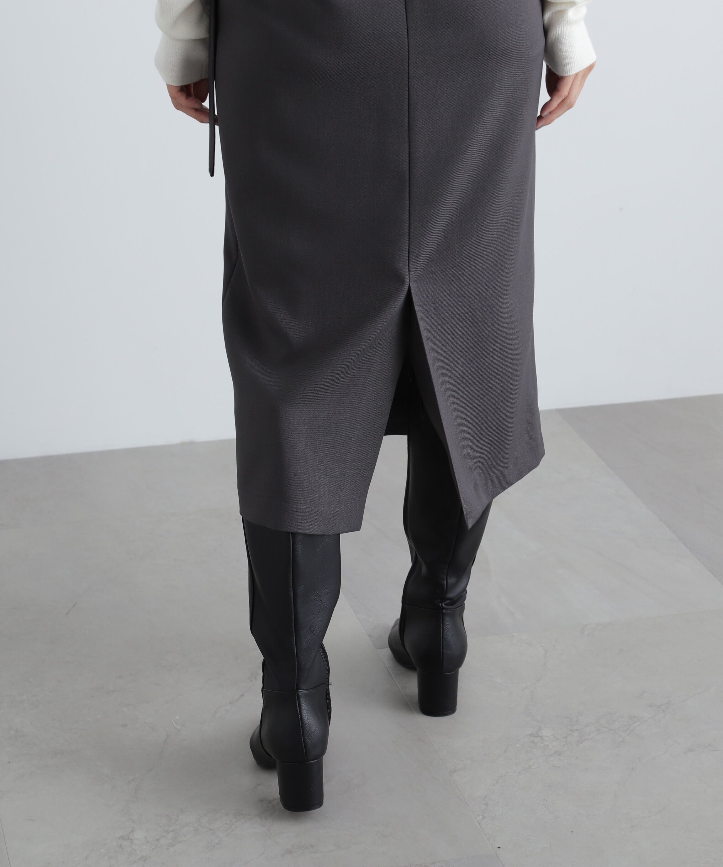  「ラップ風テイラードジャンパースカート」|ワンピース|