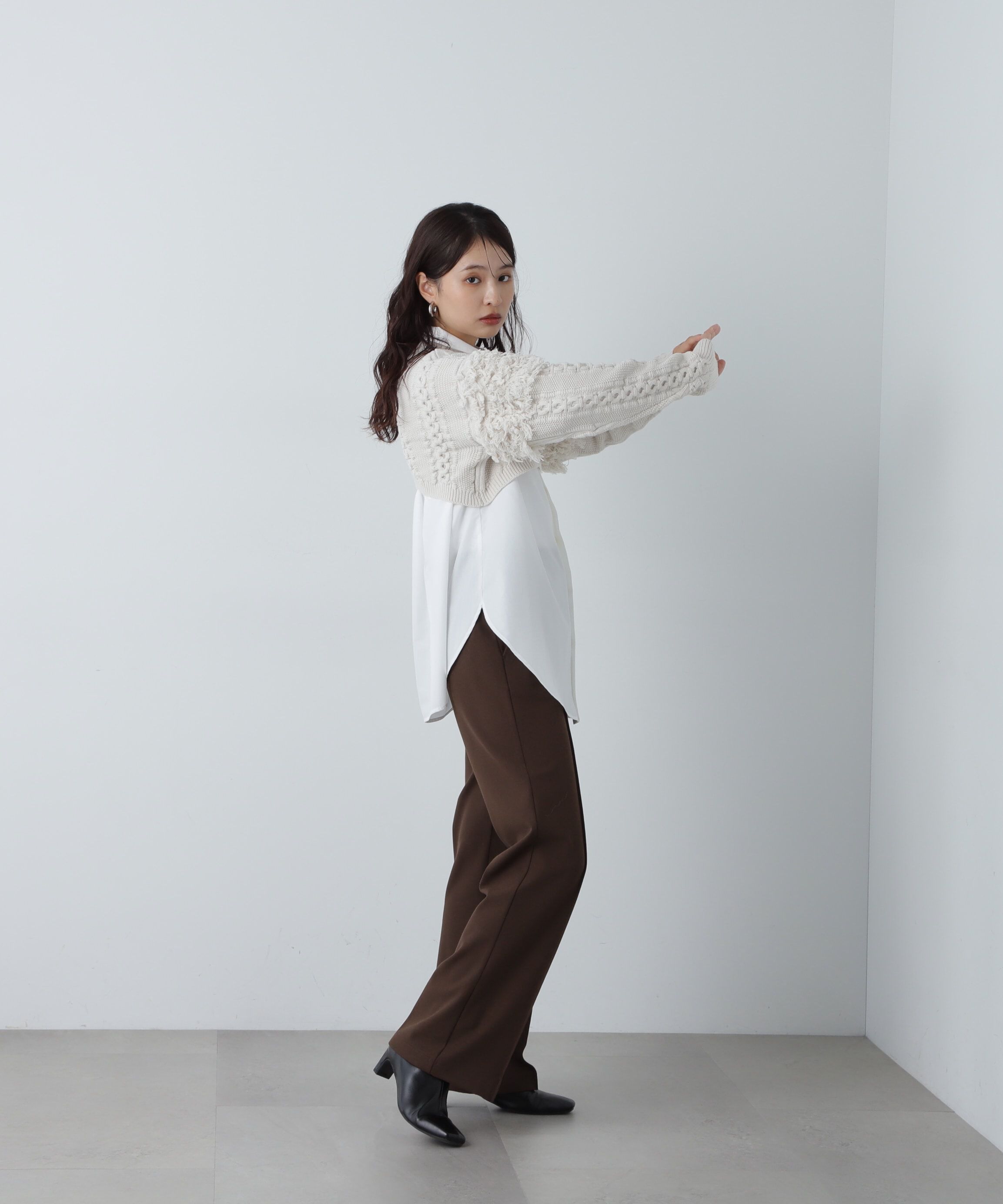  「起毛セミフレアパンツ」|その他|