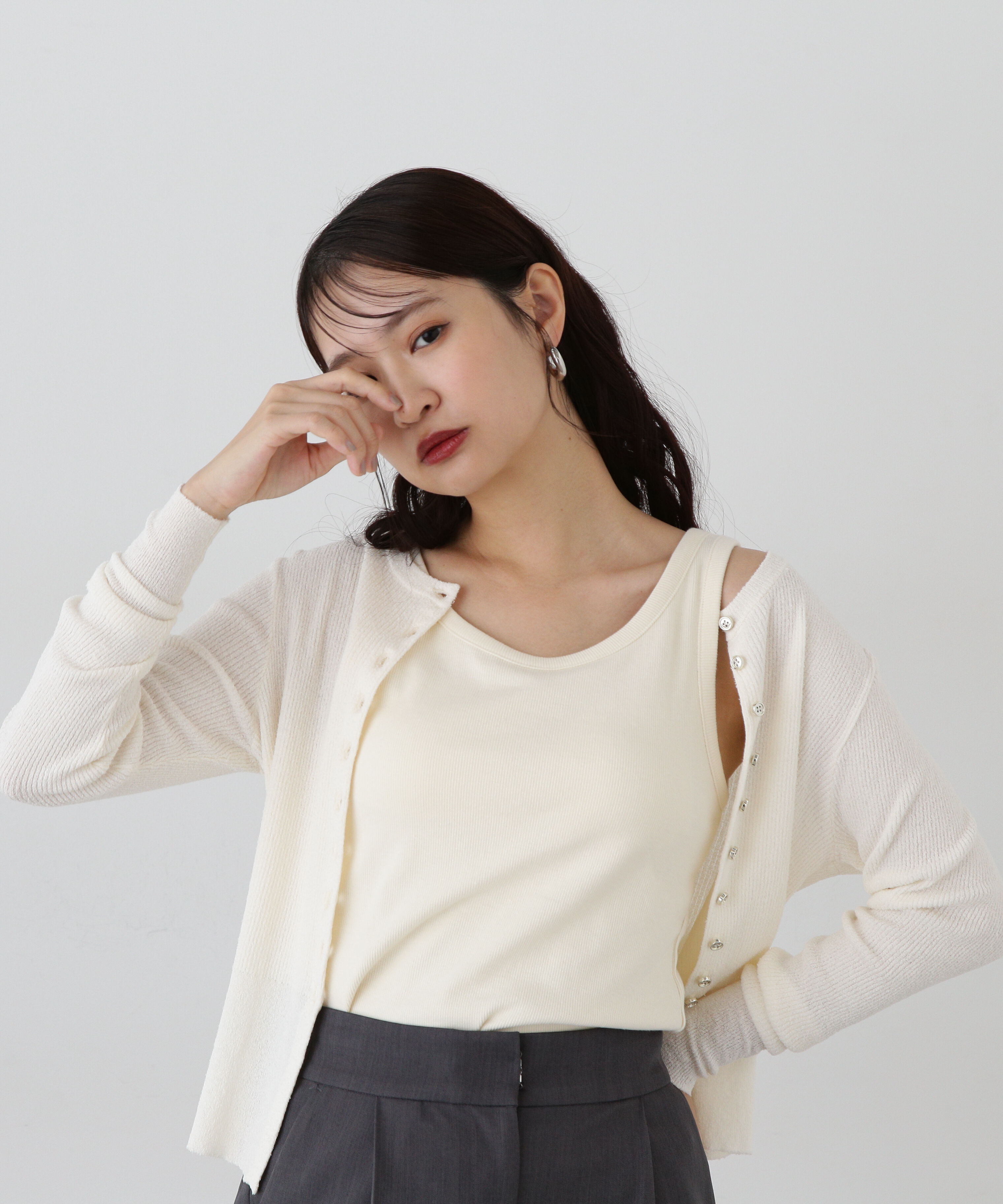  「カップツキテレコカットソー」|Tシャツ・カットソー|