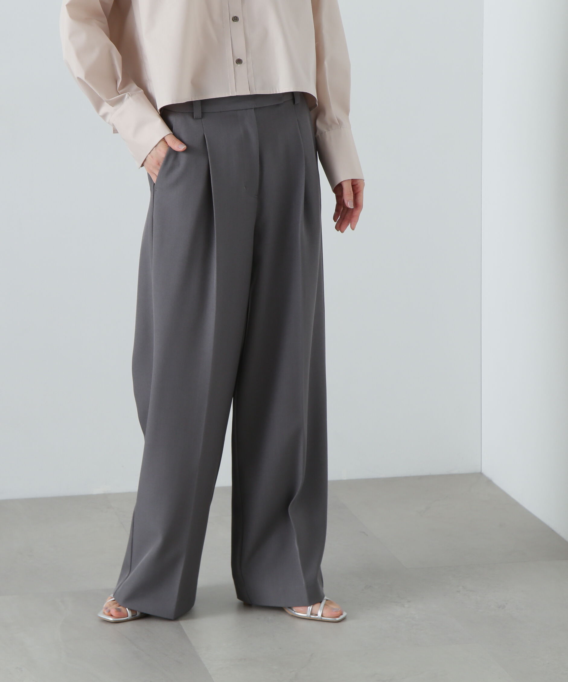  「スラックスワイドパンツ」|その他|