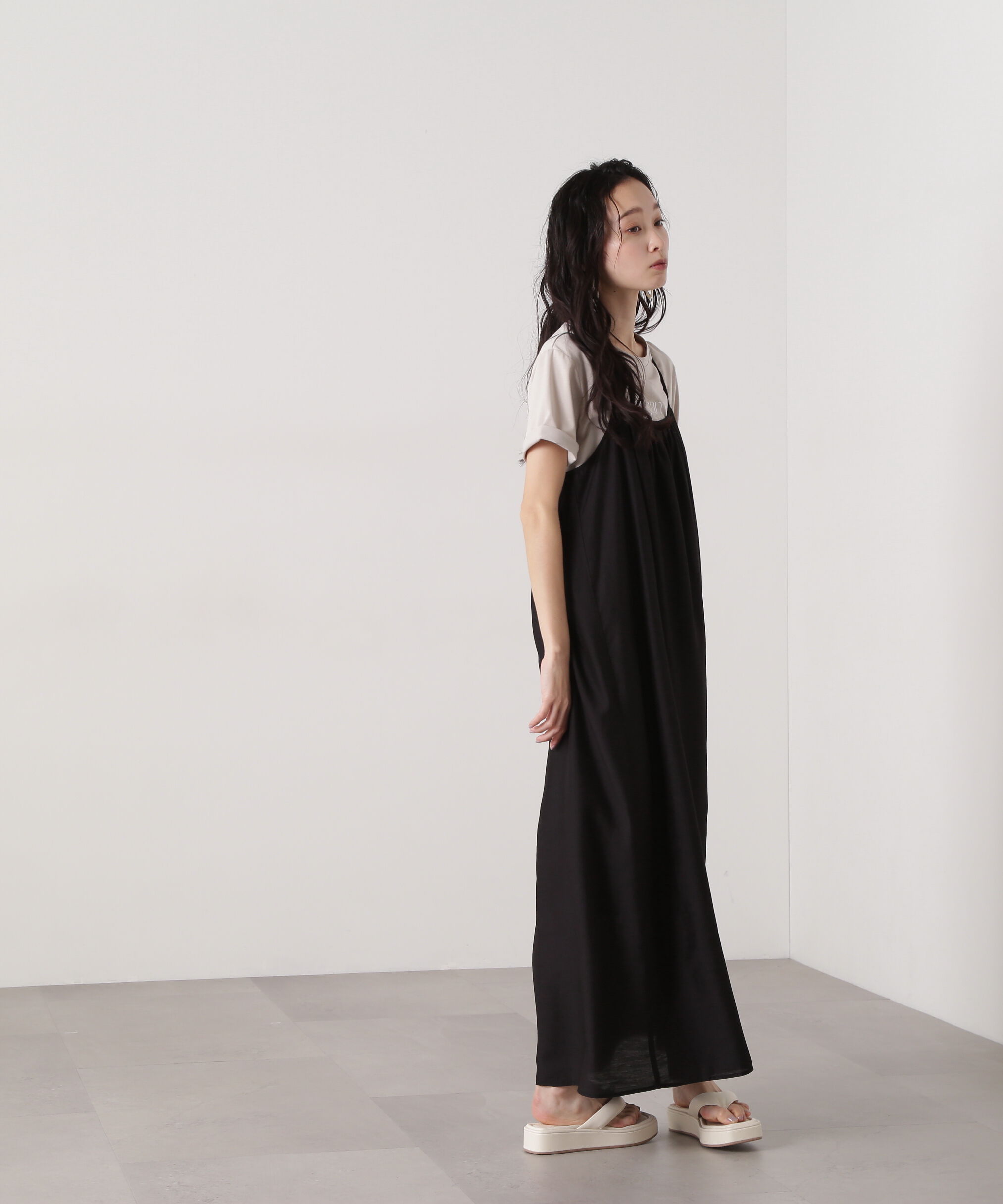  「ギャザーキャミワンピース」|ワンピース|