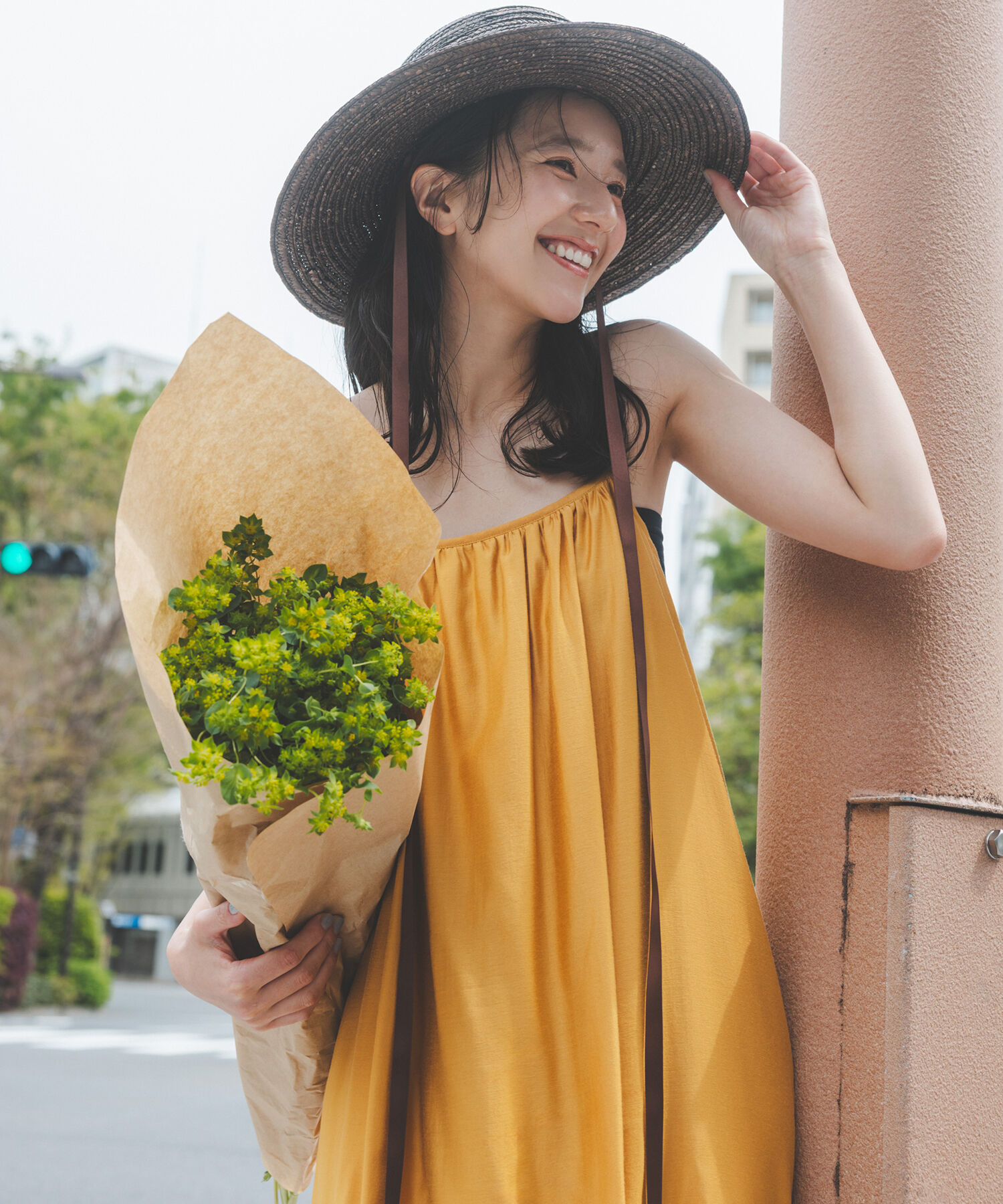  「ギャザーキャミワンピース」|ワンピース|