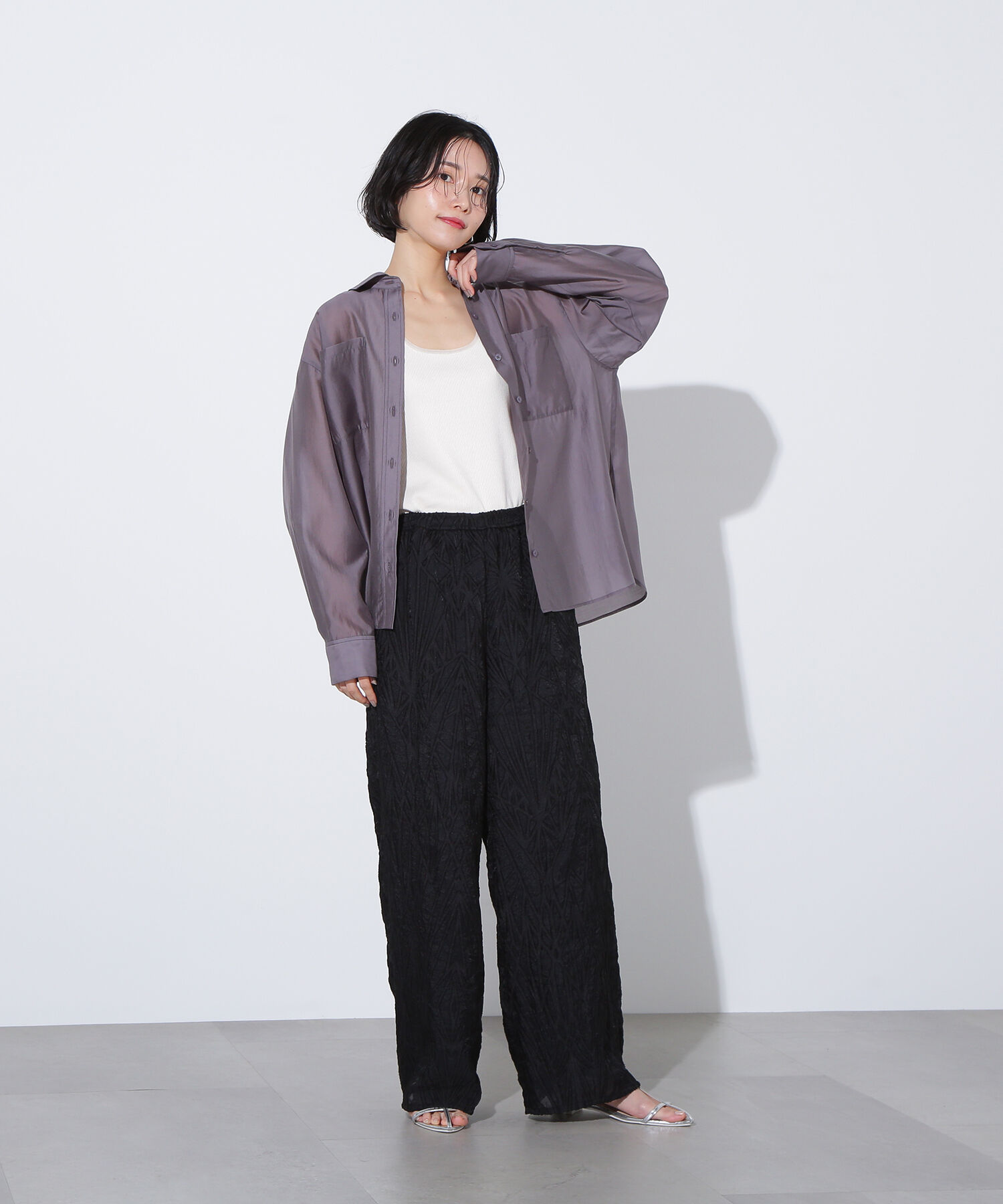  「カットジャガードイージーパンツ」|その他|