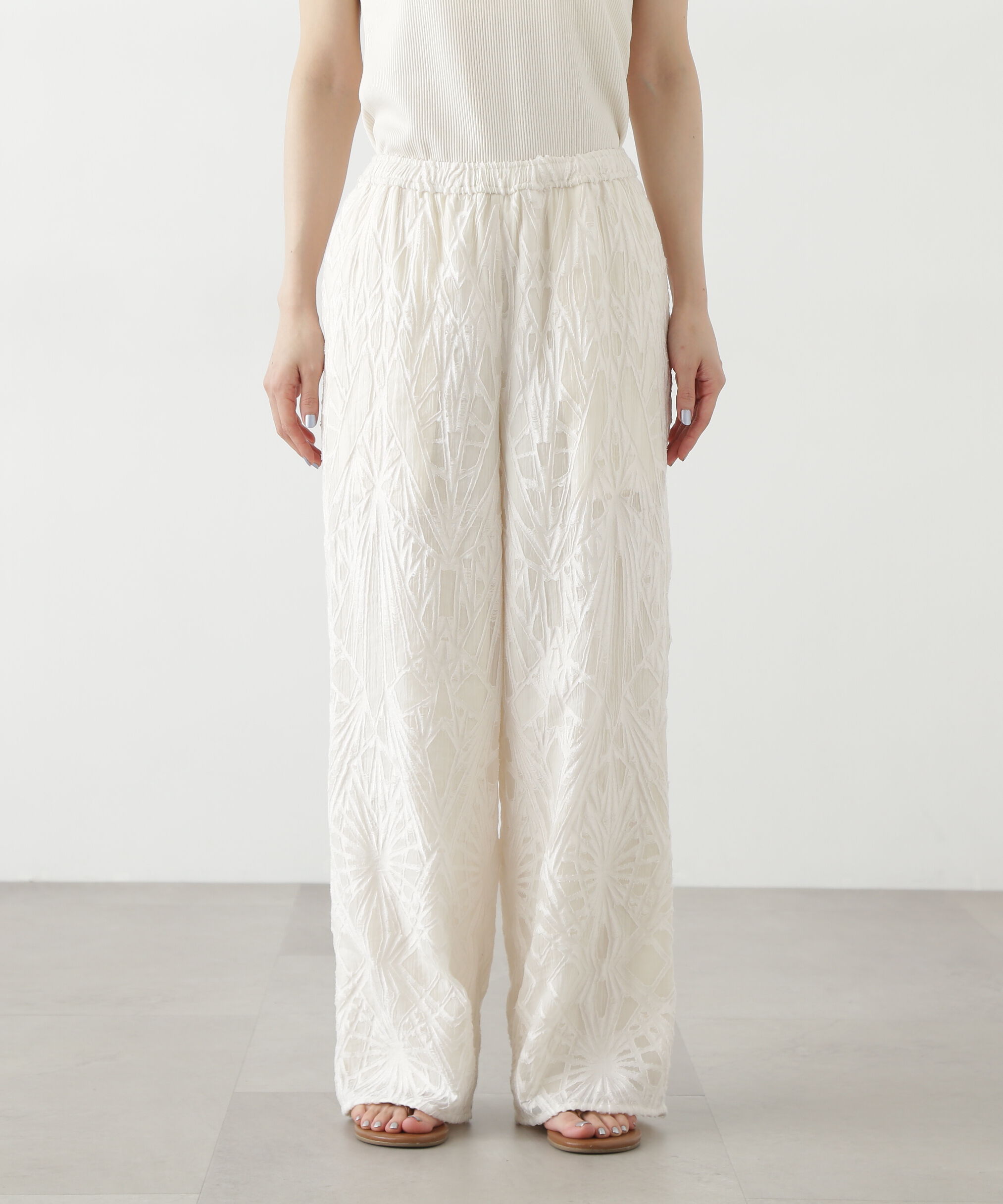  「カットジャガードイージーパンツ」|その他|