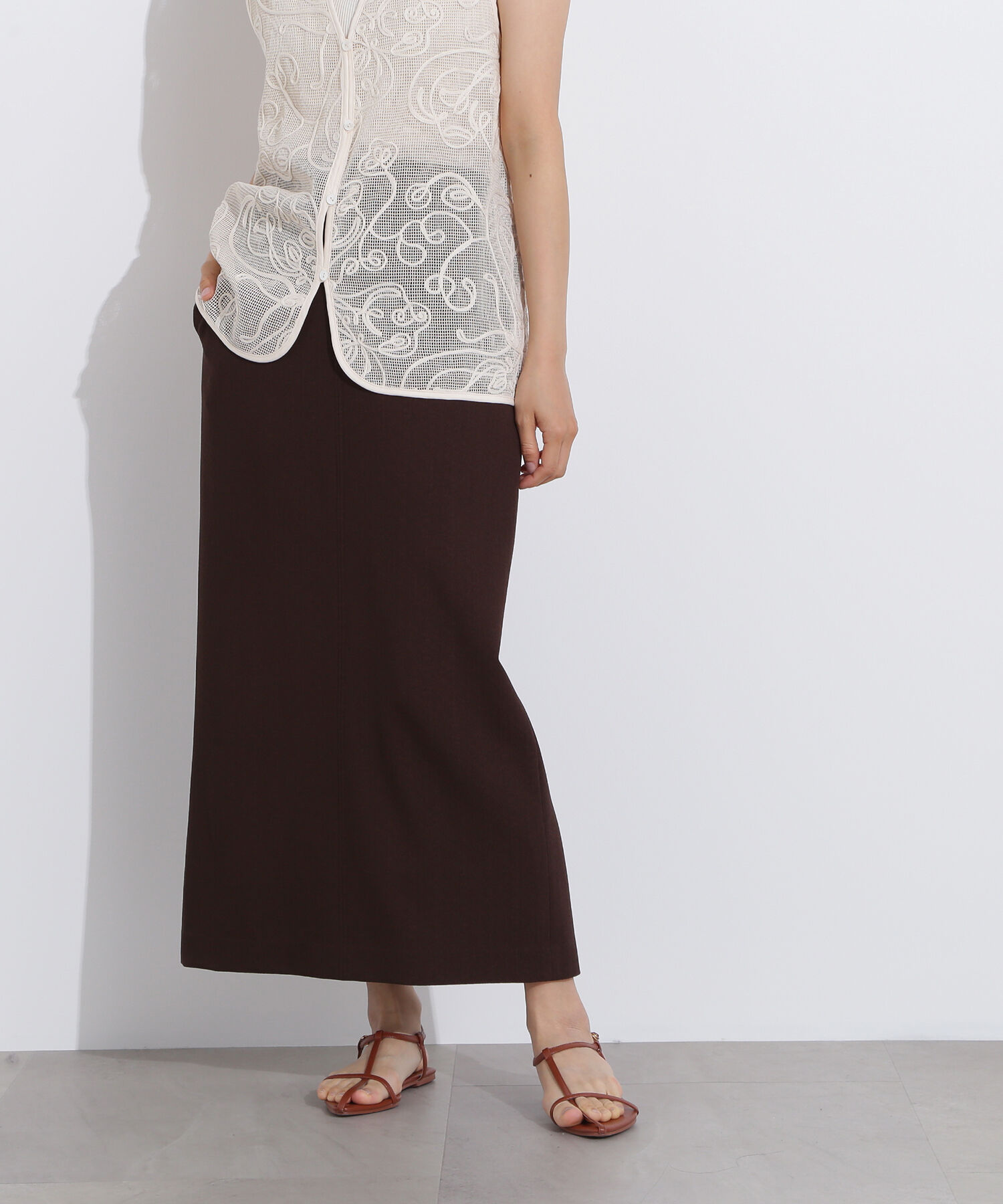  「ウエストダーツタイトスカート」|スカート|