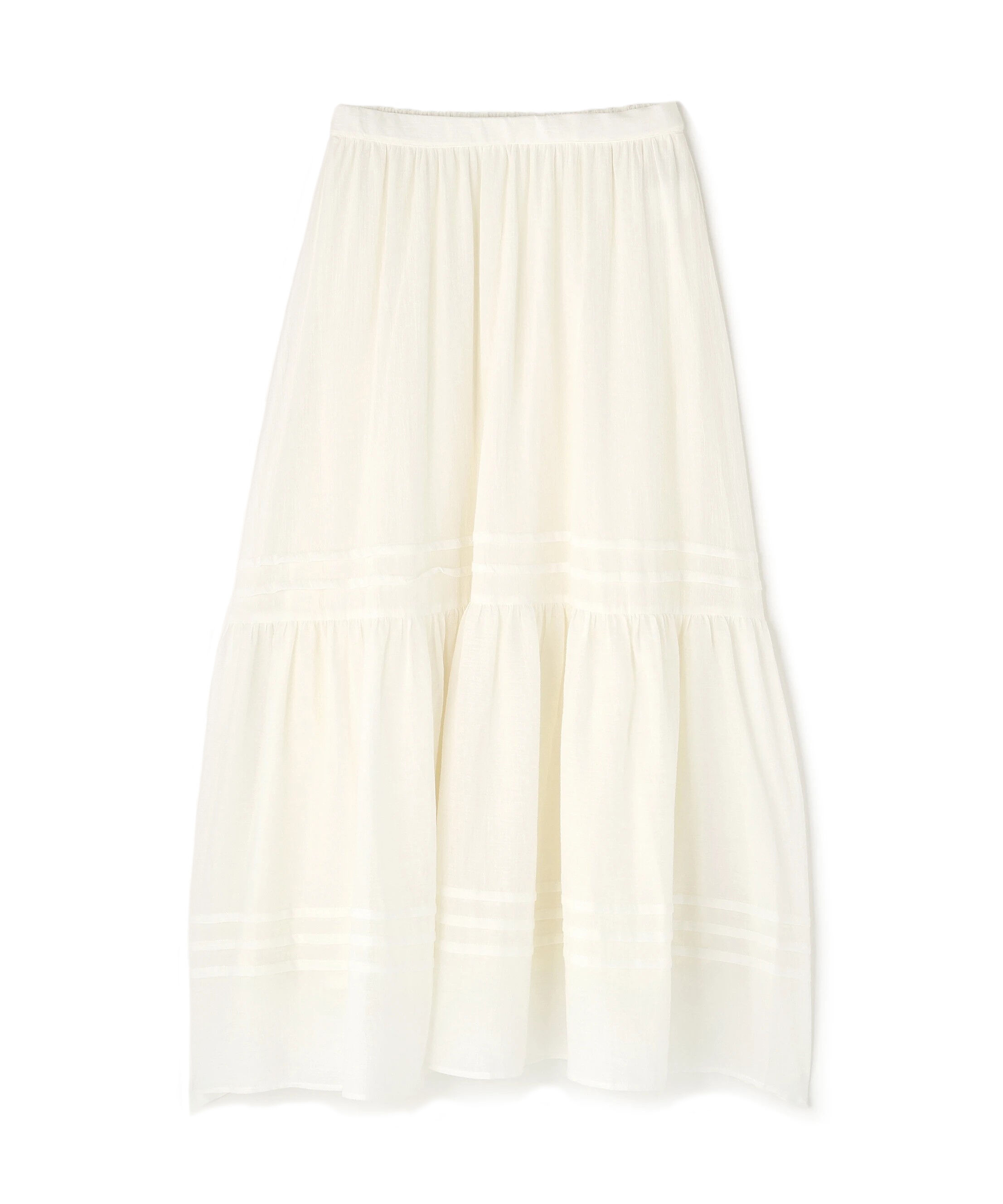  「楊柳切替ティアードスカート」|スカート|